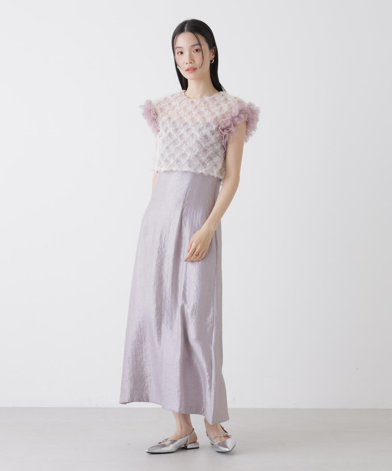 kaene/ボリュームブラウスセットドレス 6716119011