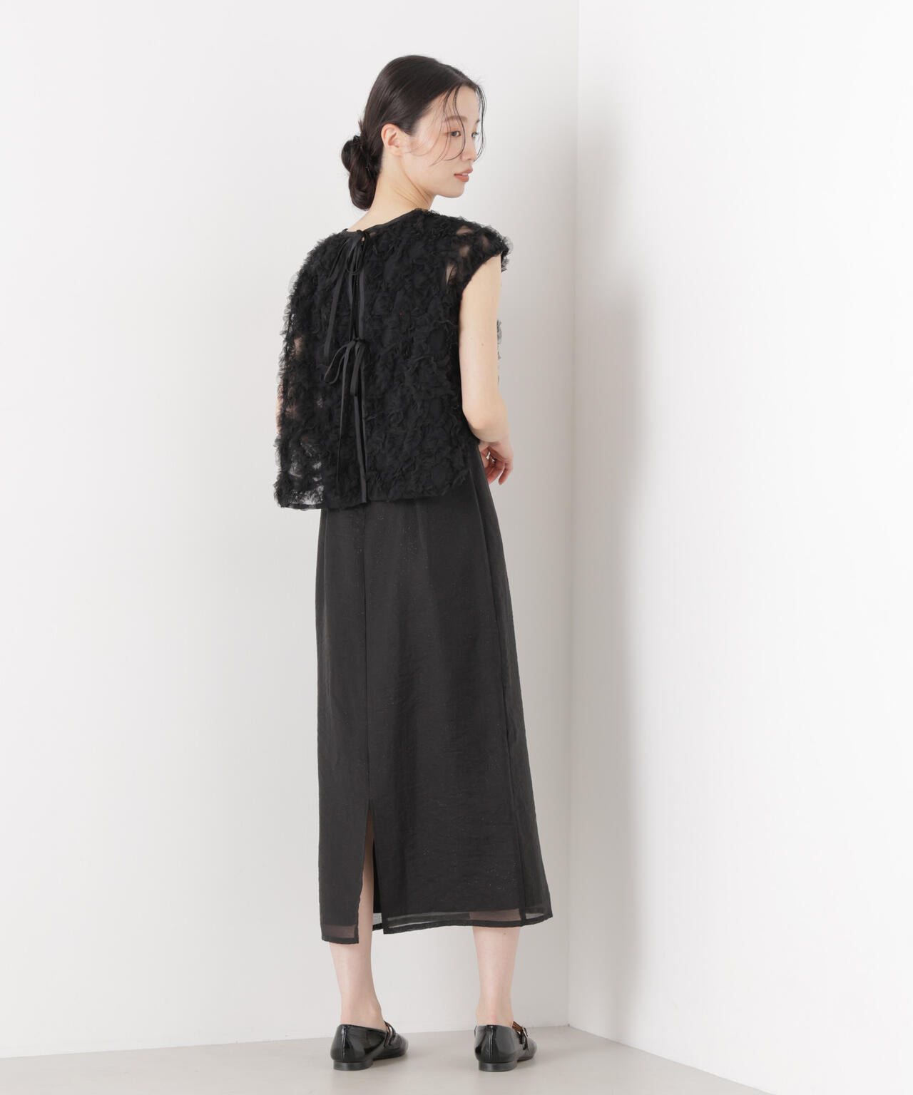 kaene / フラッフィーフラワーコンビ ドレス