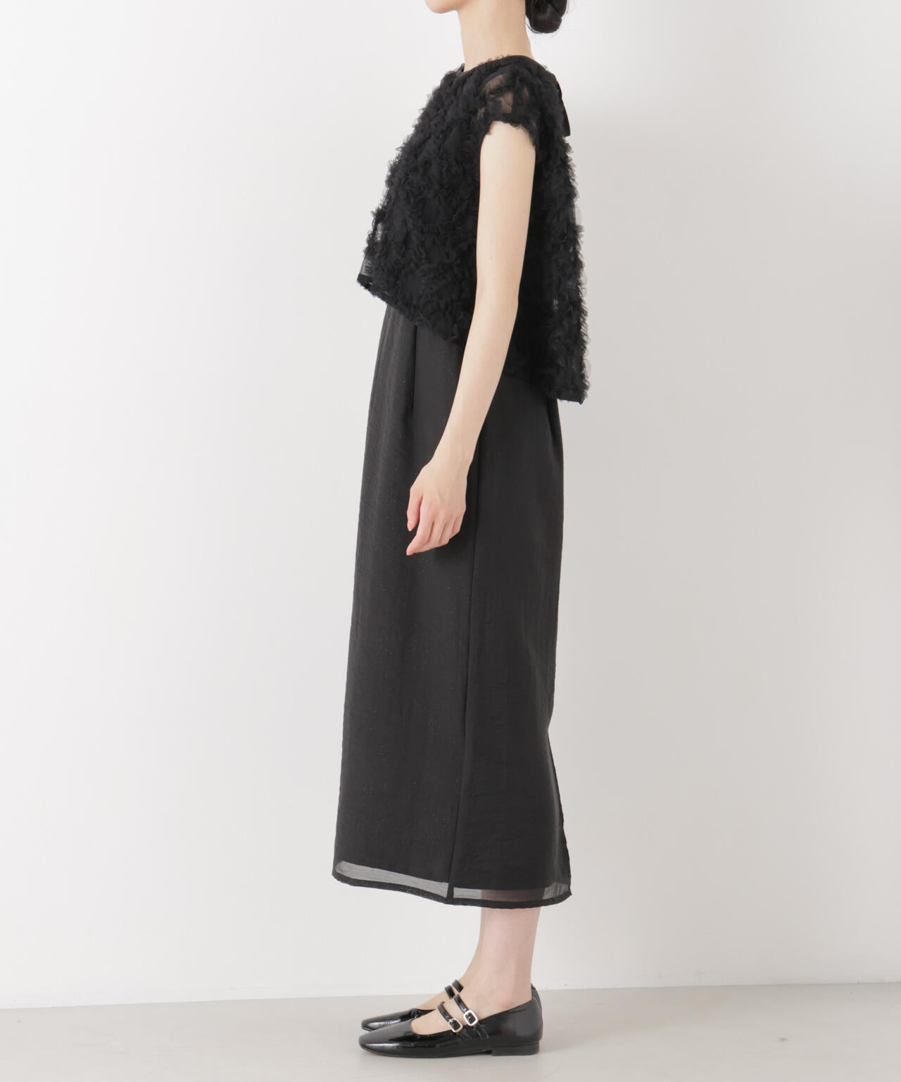 kaene/フラッフィーフラワーコンビドレス 6716119012