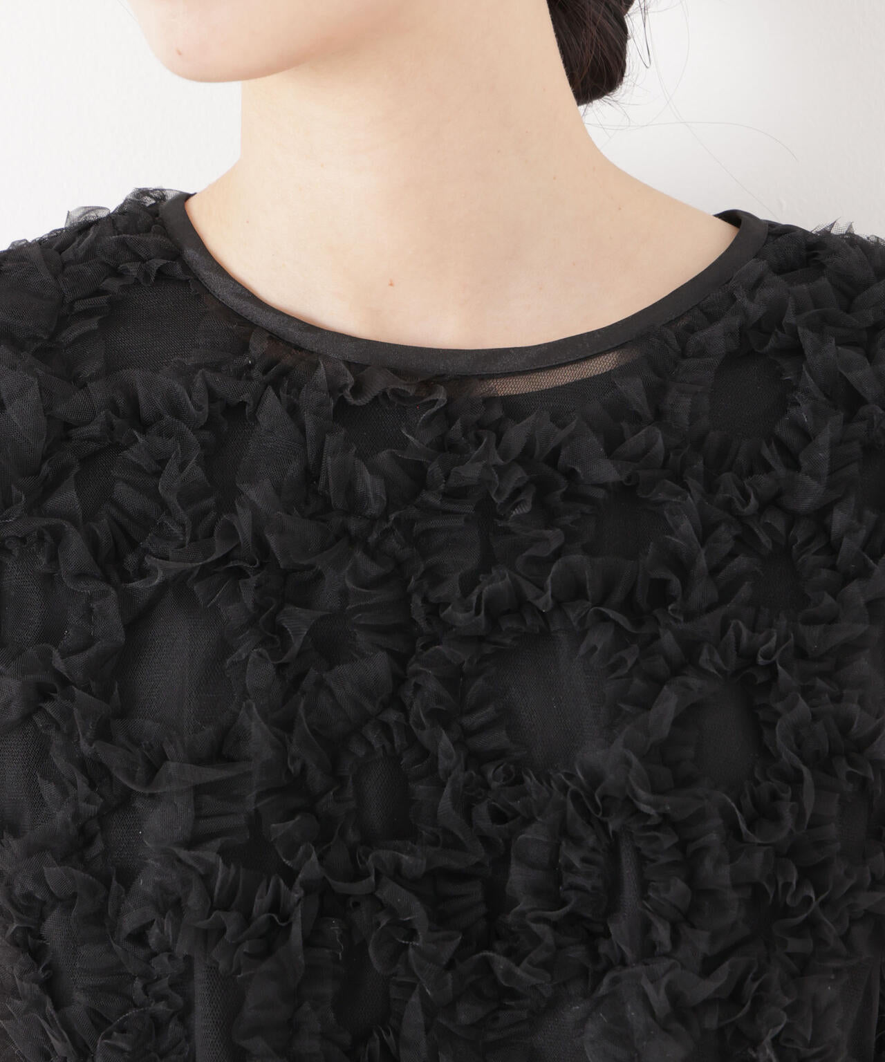 kaene/フラッフィーフラワーコンビドレス 6716119012