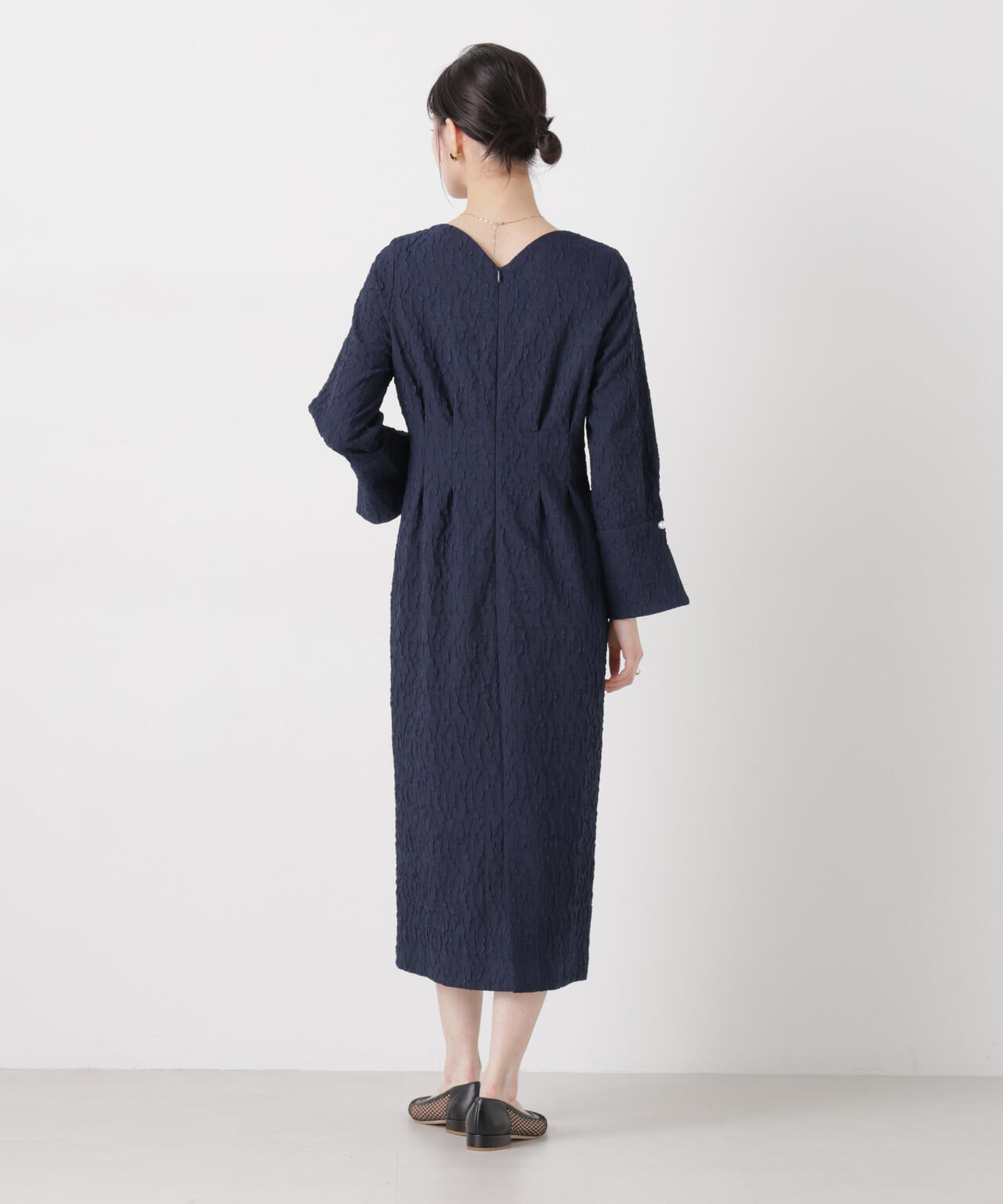 troisieme chaco / 別注 PUFFY JACQUARD ワンピース