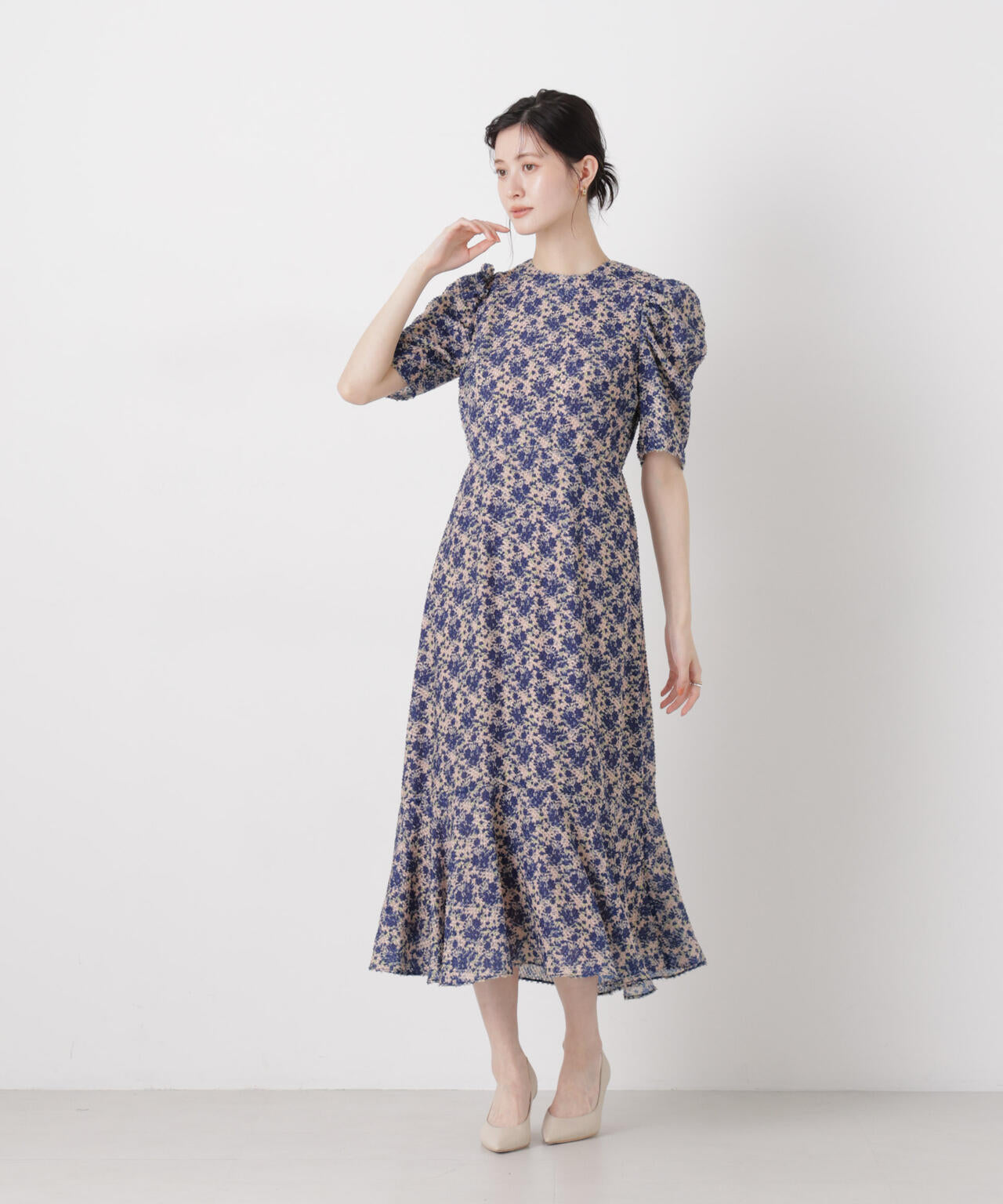 troisieme chaco / 別注 CUT JACQUARD ワンピース