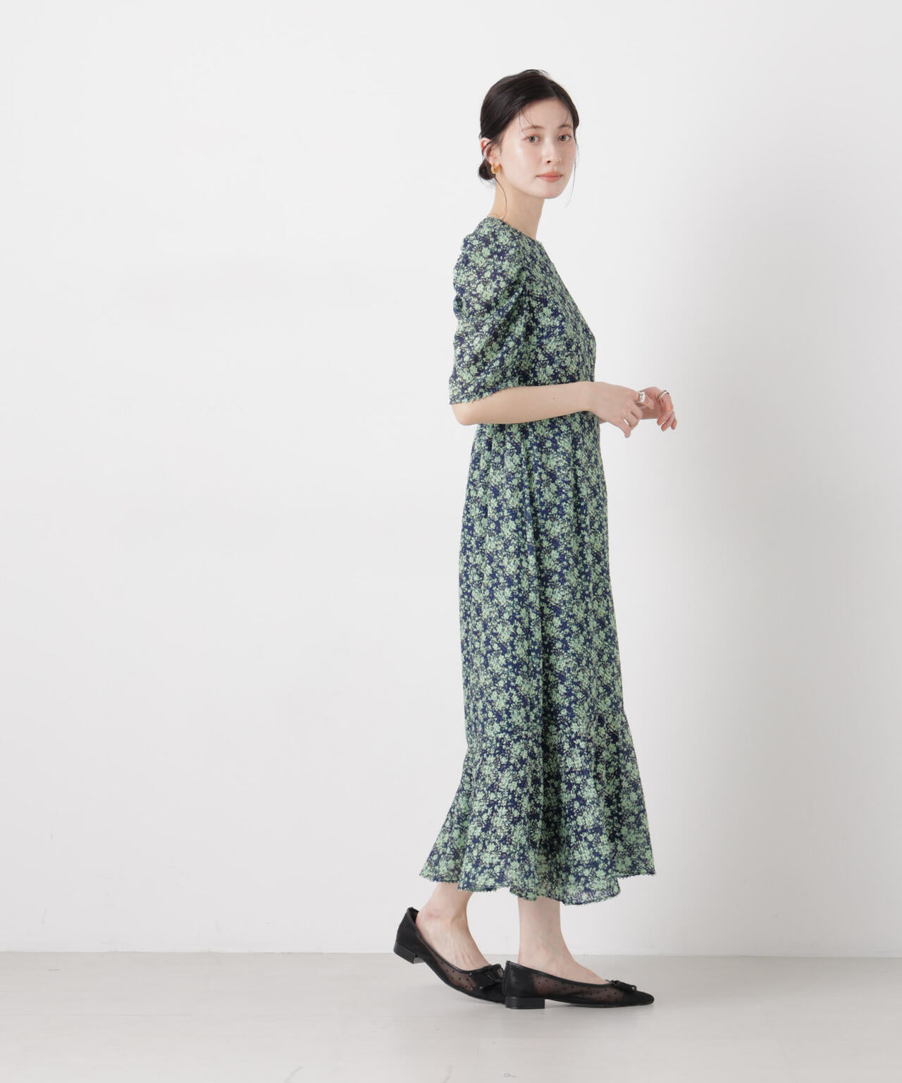 troisieme chaco/別注 CUT JACQUARD ワンピース 6716119017