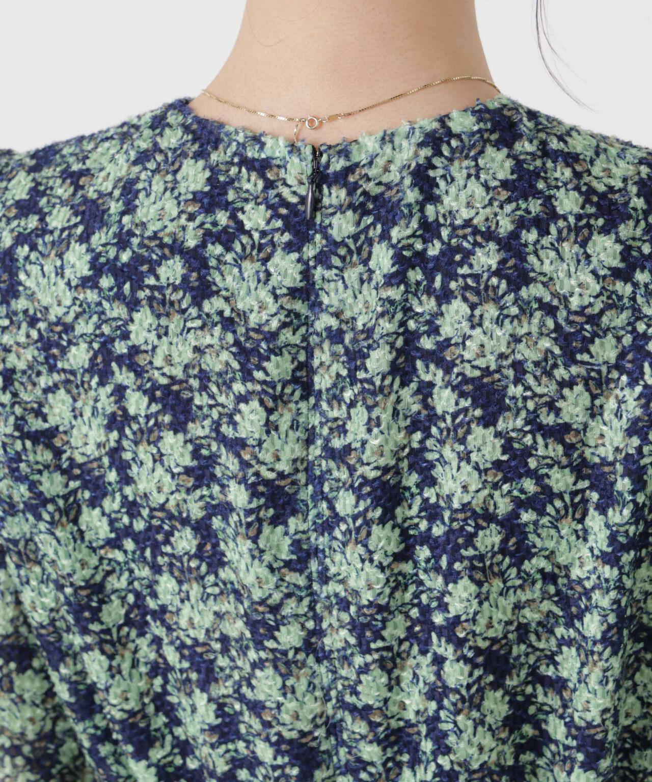 troisieme chaco / 別注 CUT JACQUARD ワンピース