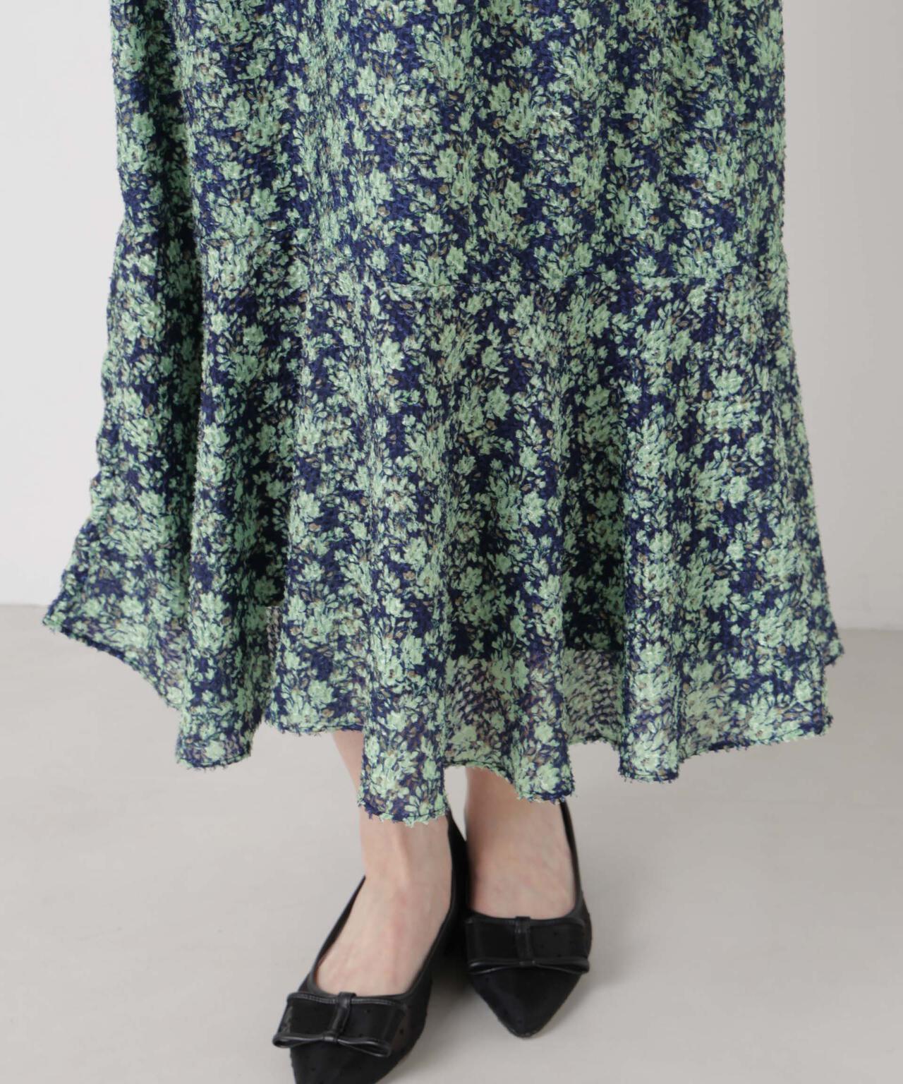troisieme chaco / 別注 CUT JACQUARD ワンピース