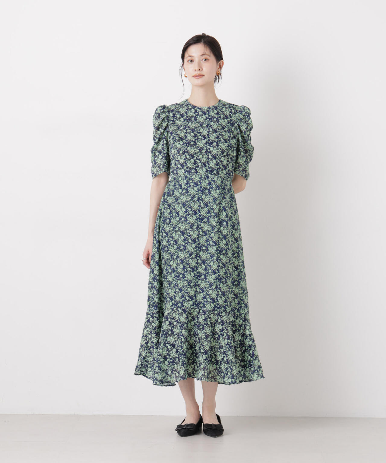 troisieme chaco/別注 CUT JACQUARD ワンピース 6716119017