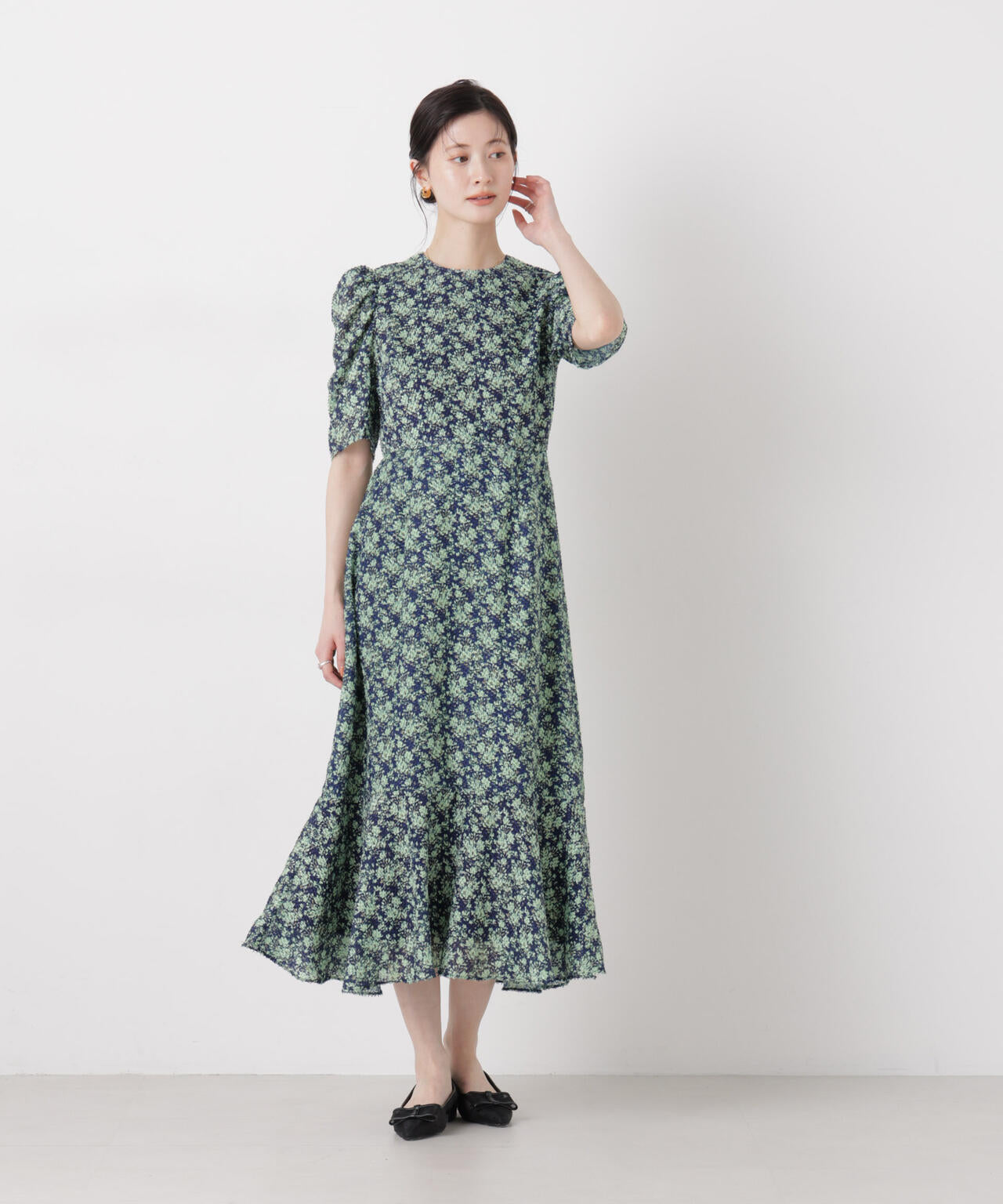 troisieme chaco / 別注 CUT JACQUARD ワンピース