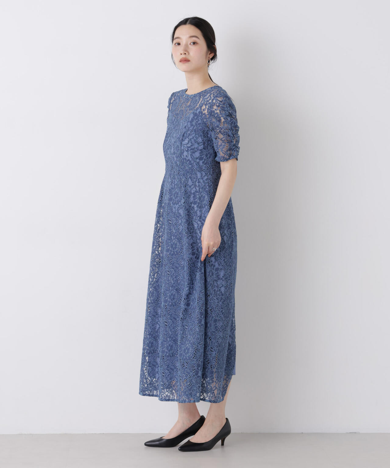 kaene 配色レースエプロンワンピース kaene / 配色レースエプロン ワンピース