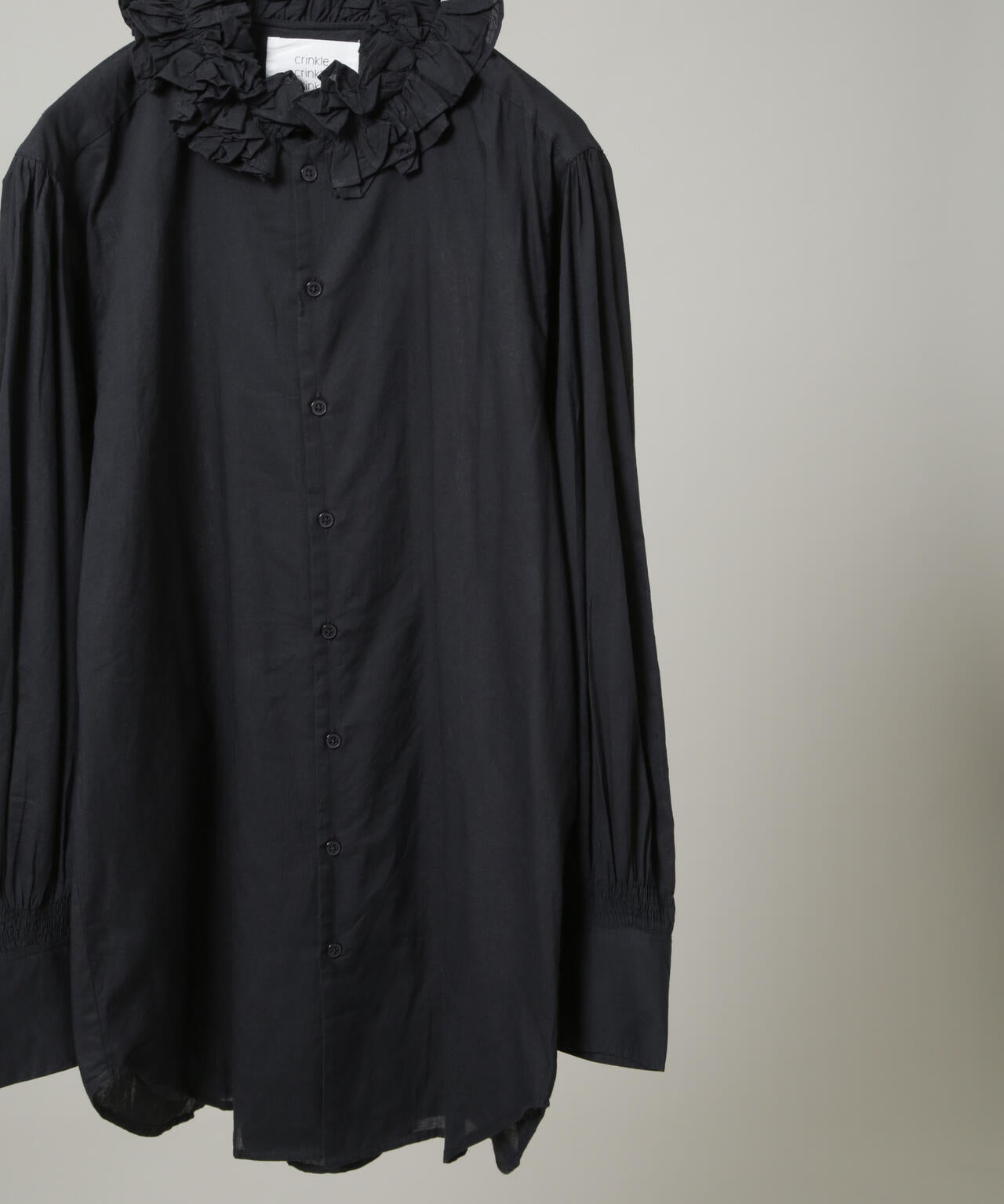 crinkle crinkle crinkle / cotton frill coller shirts