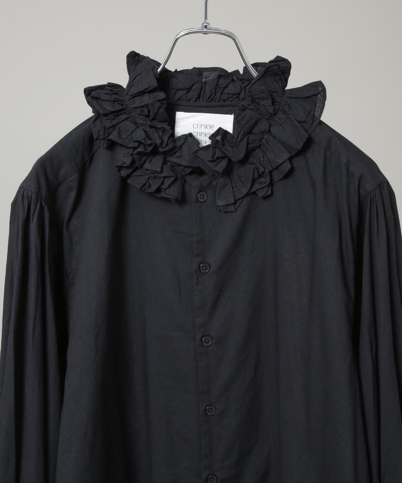 crinkle crinkle crinkle / cotton frill coller shirts