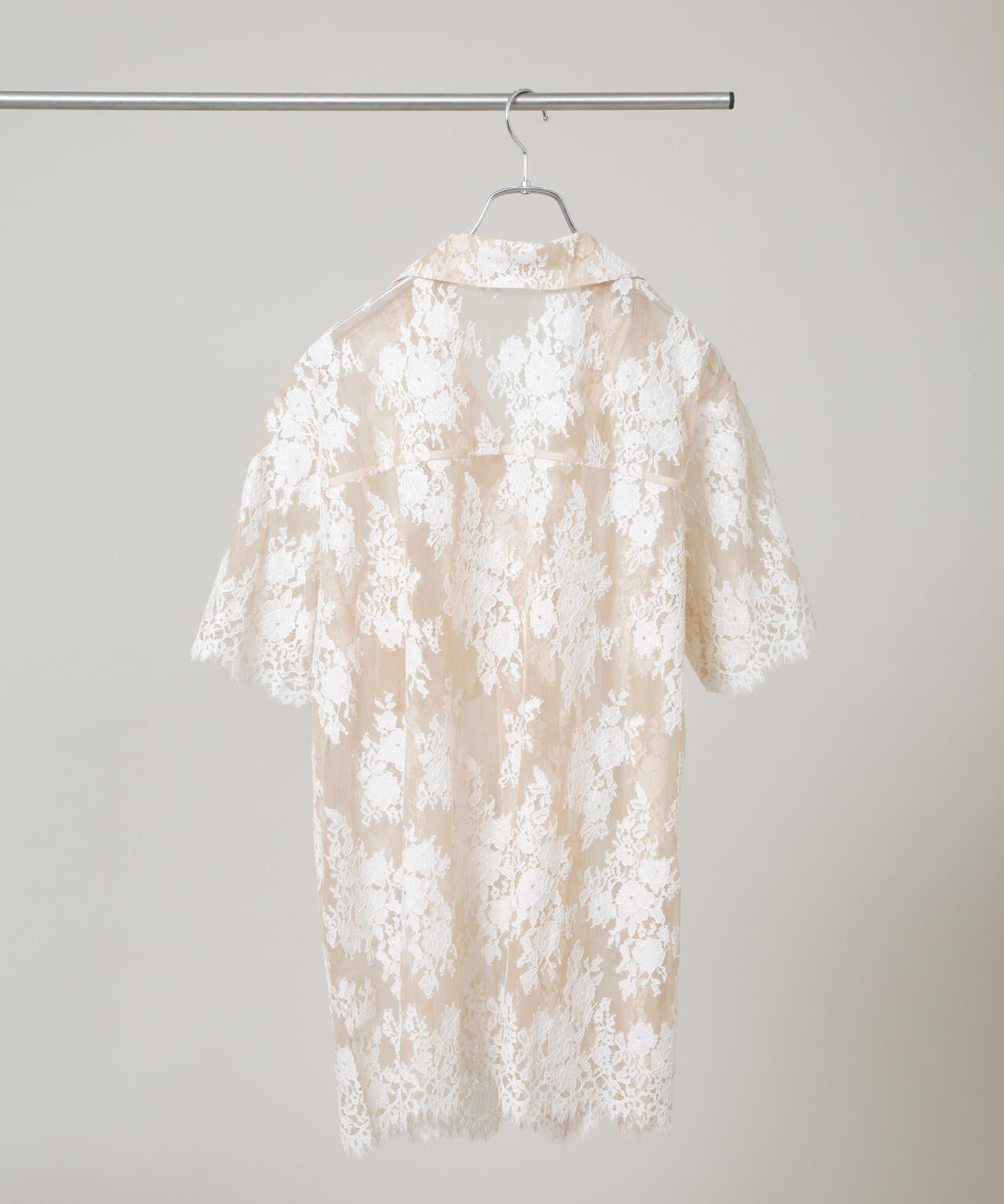 BAUM UND PFERDGARTEN/Two Tone Lace シャツ 6716121005