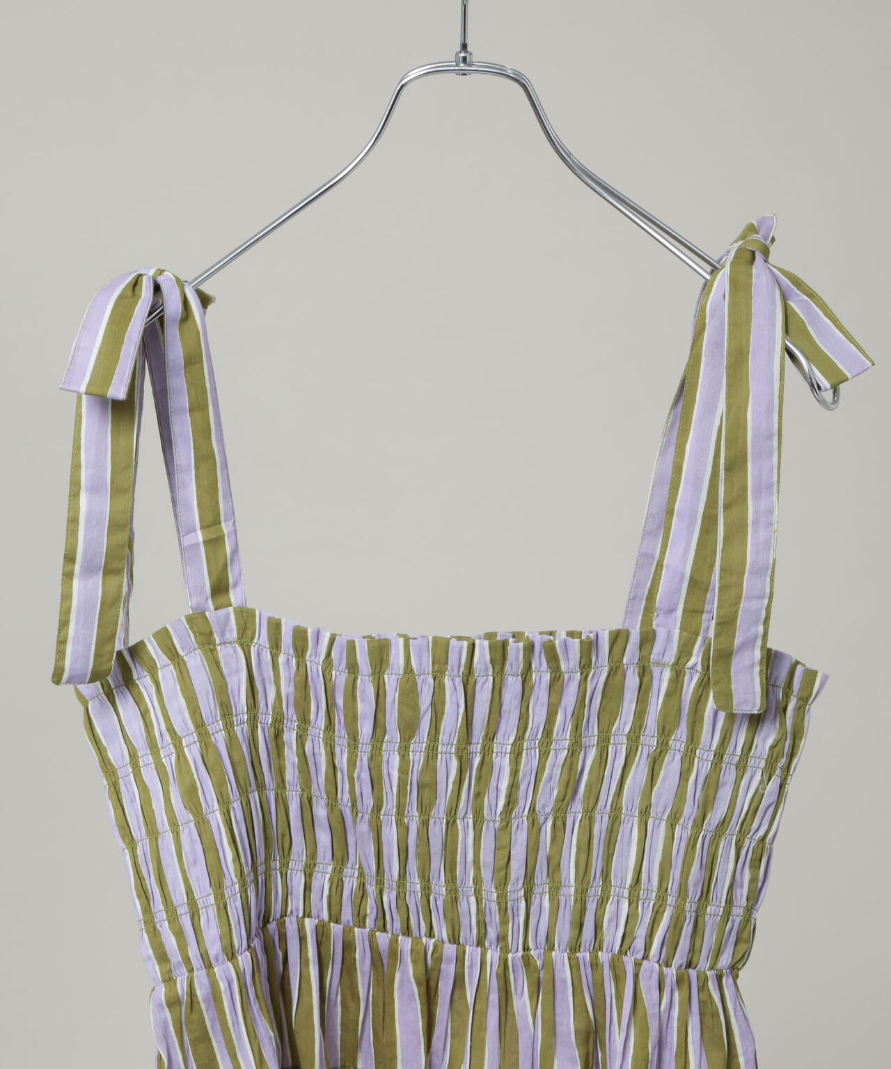 Sara mallika / Stripe Print Shiring Top ( セットアップ 可)