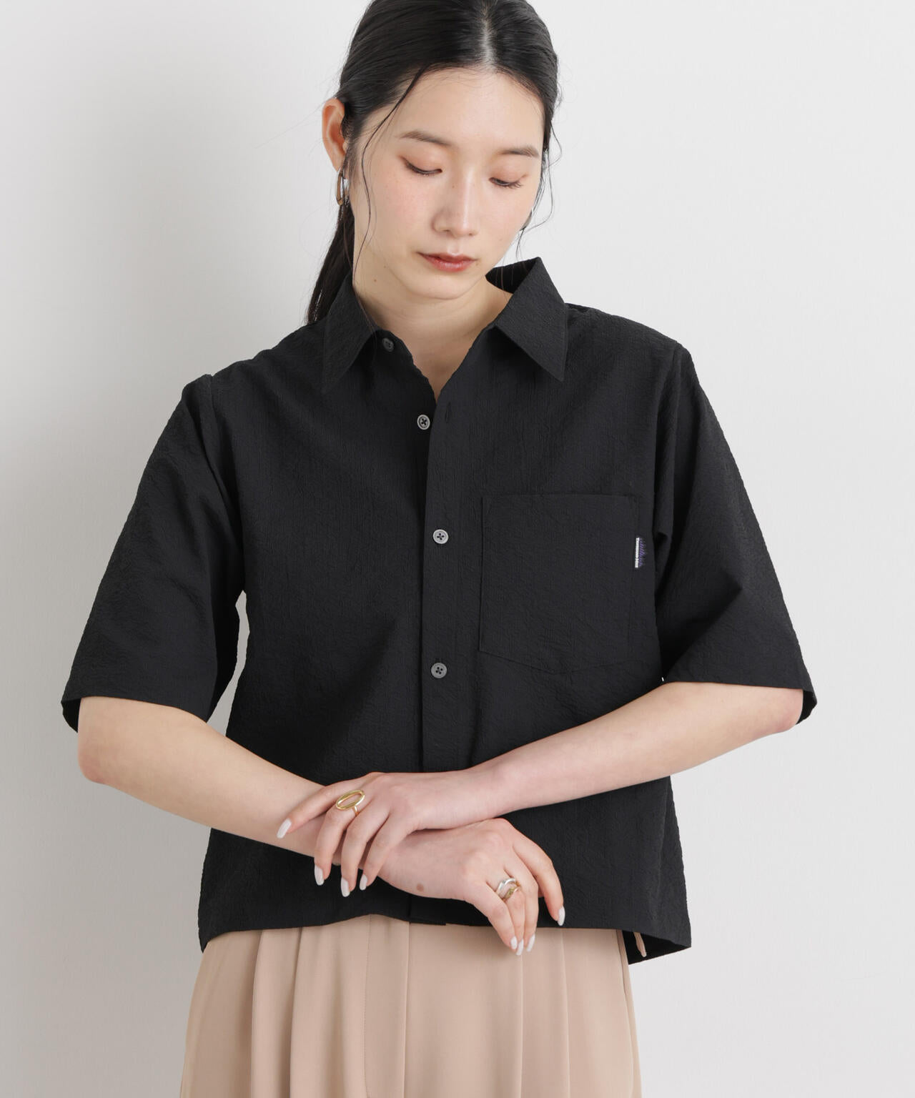 THOUSAND MILE / SEERSUCKER SHIRT ( セットアップ 可)