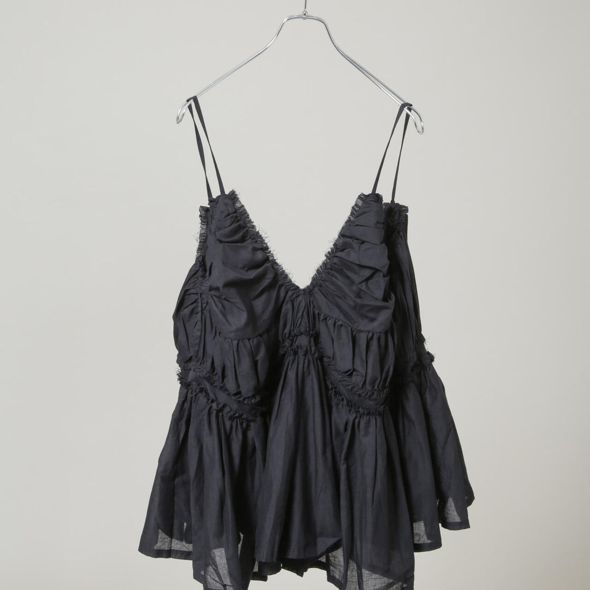crinkle crinkle crinkle】 frillcamisole crinkle crinkle crinkle / frill gather volume camisole