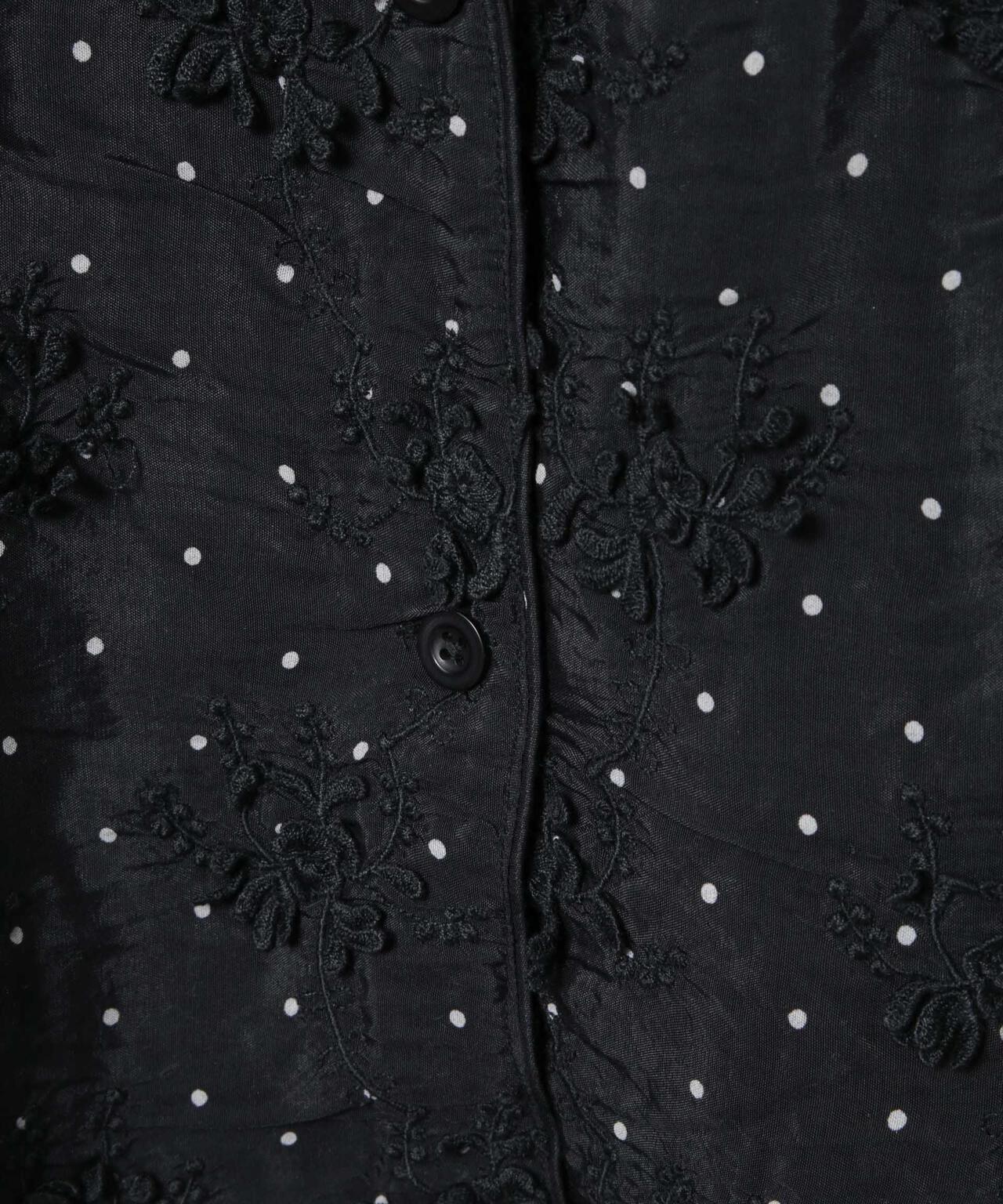 crinkle crinkle crinkle/dot 3D embroidery shirts 6716121012