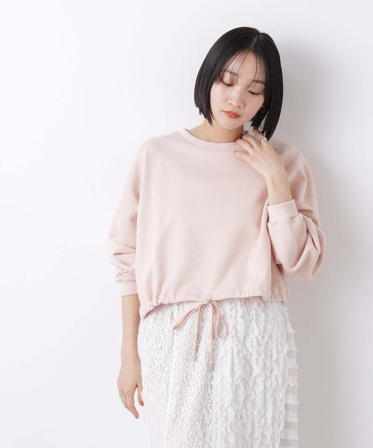 Le minor  オーバーサイズサイドスリット ピンク Le minor オーバーサイズサイドスリット ピンク 【公式通販】