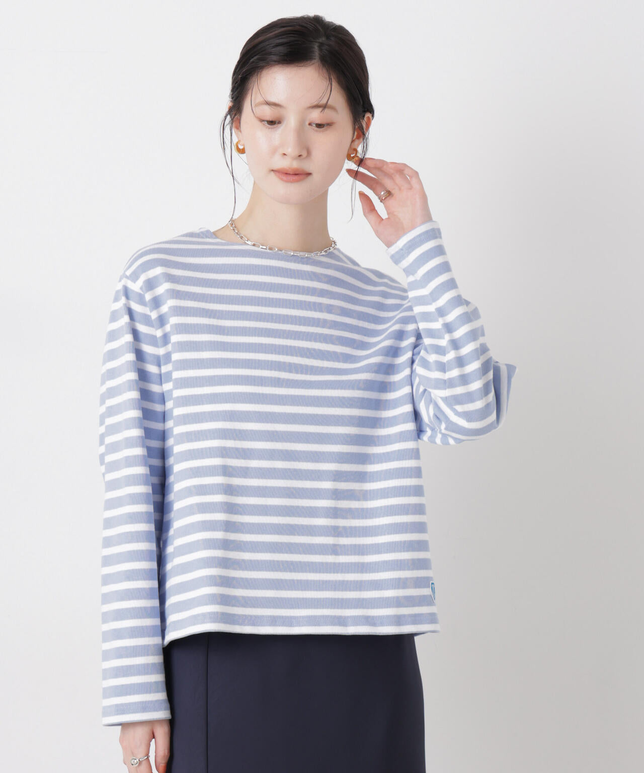 ORCIVAL / CREW NECK L/S P.O.