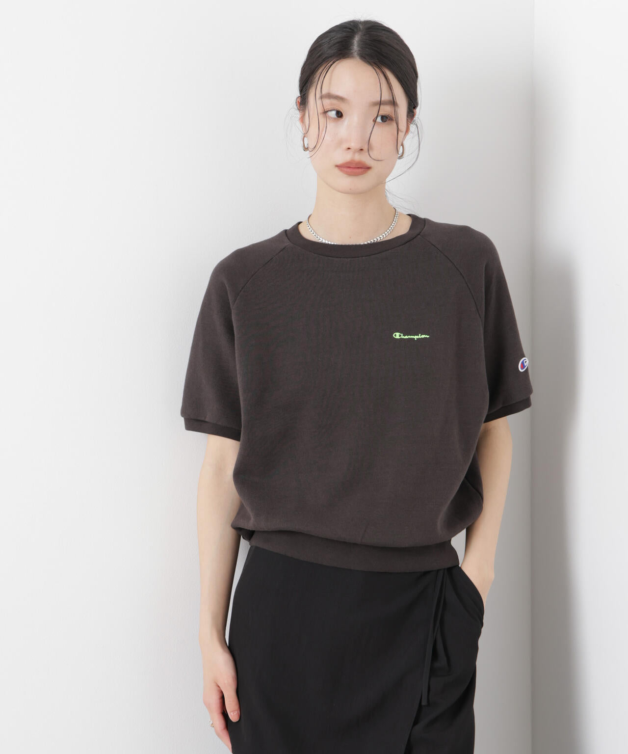 Champion / SHORT SLEEVE SWEATSHIRT