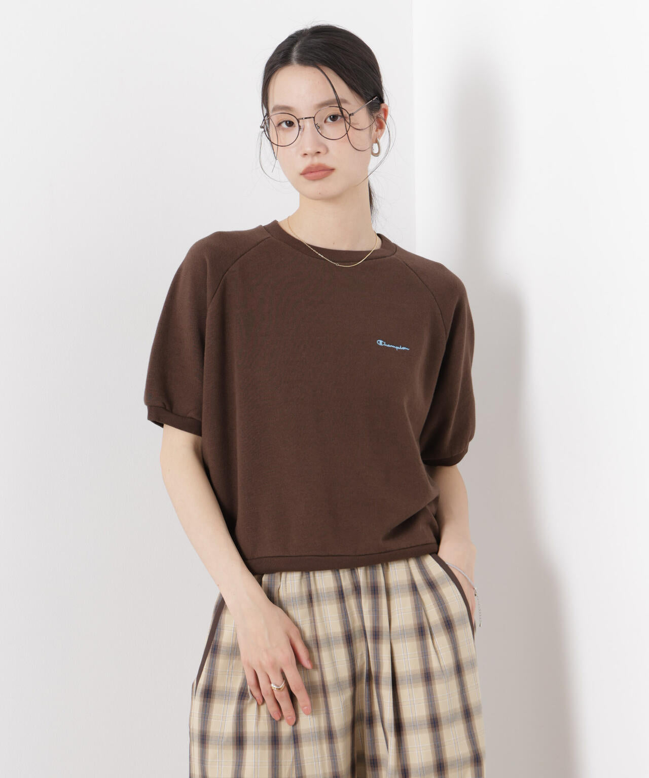 小物 chanuu Champion / SHORT SLEEVE SWEATSHIRT