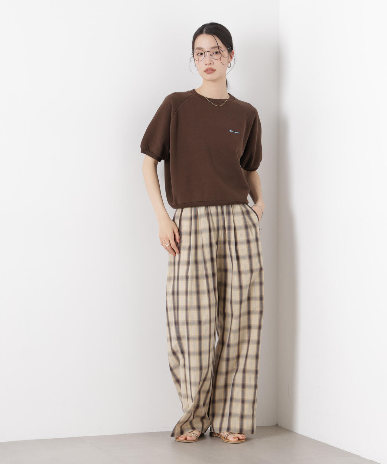 Champion / SHORT SLEEVE SWEATSHIRT