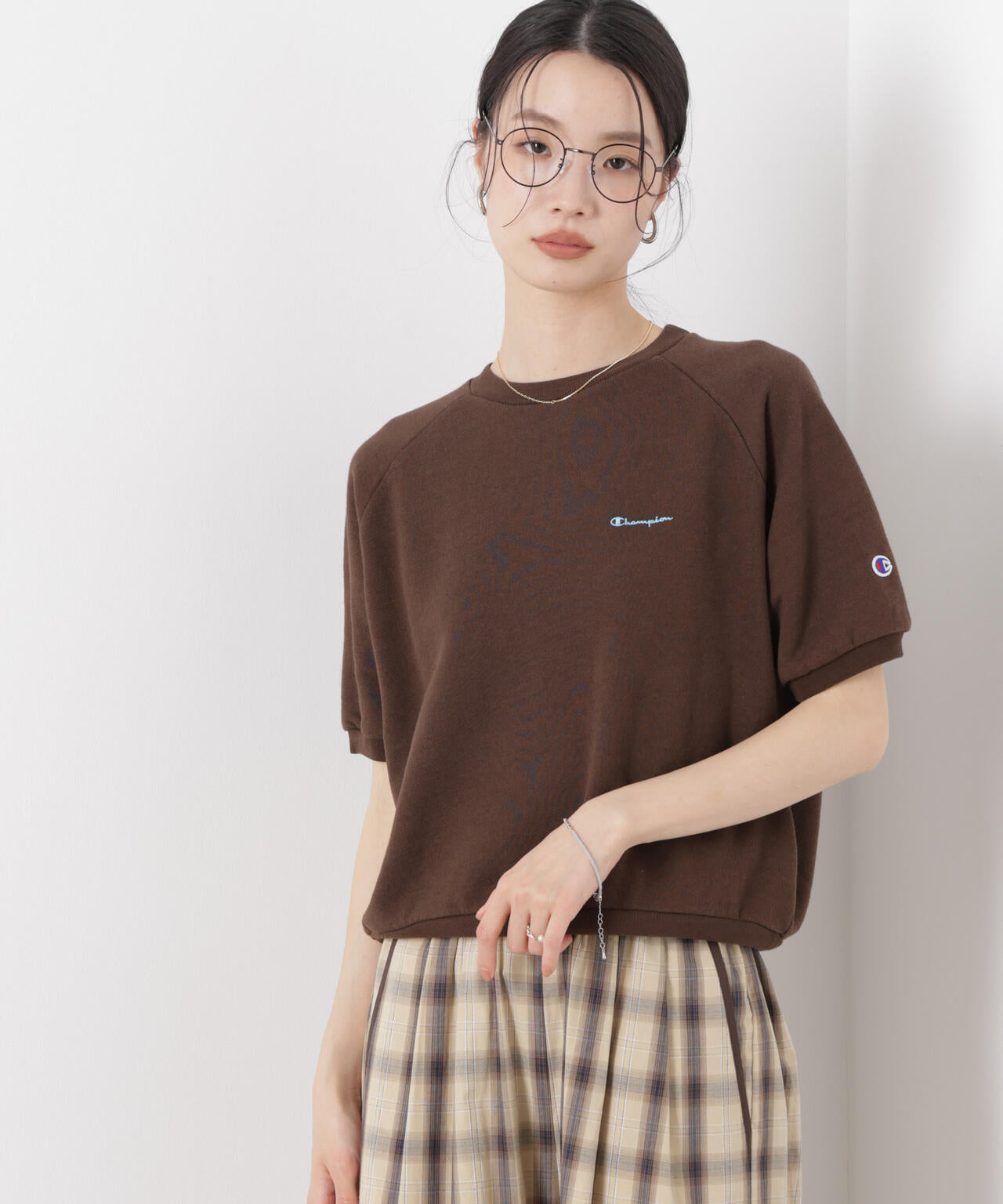 Champion / SHORT SLEEVE SWEATSHIRT
