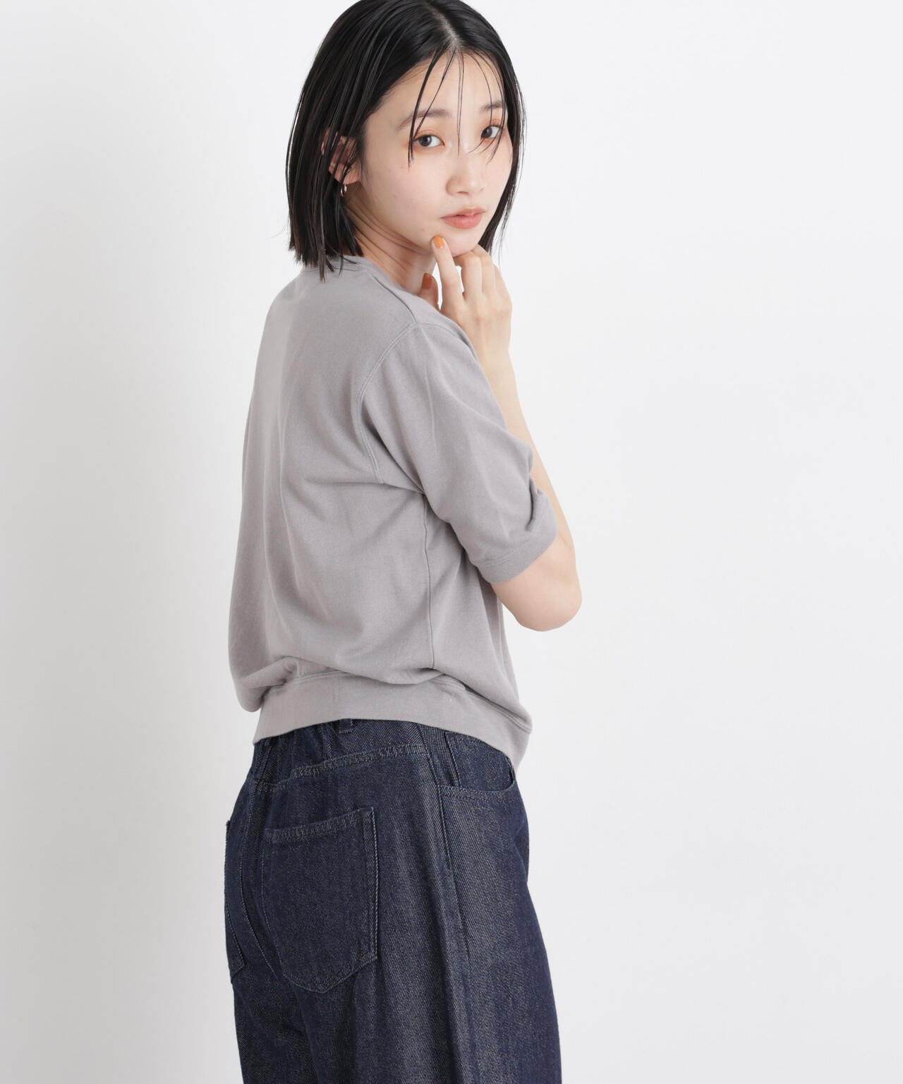 専用OSHIMA REIクルーネックショートPO ORCIVAL / CREW NECK SHORT SLEEVE P.O.