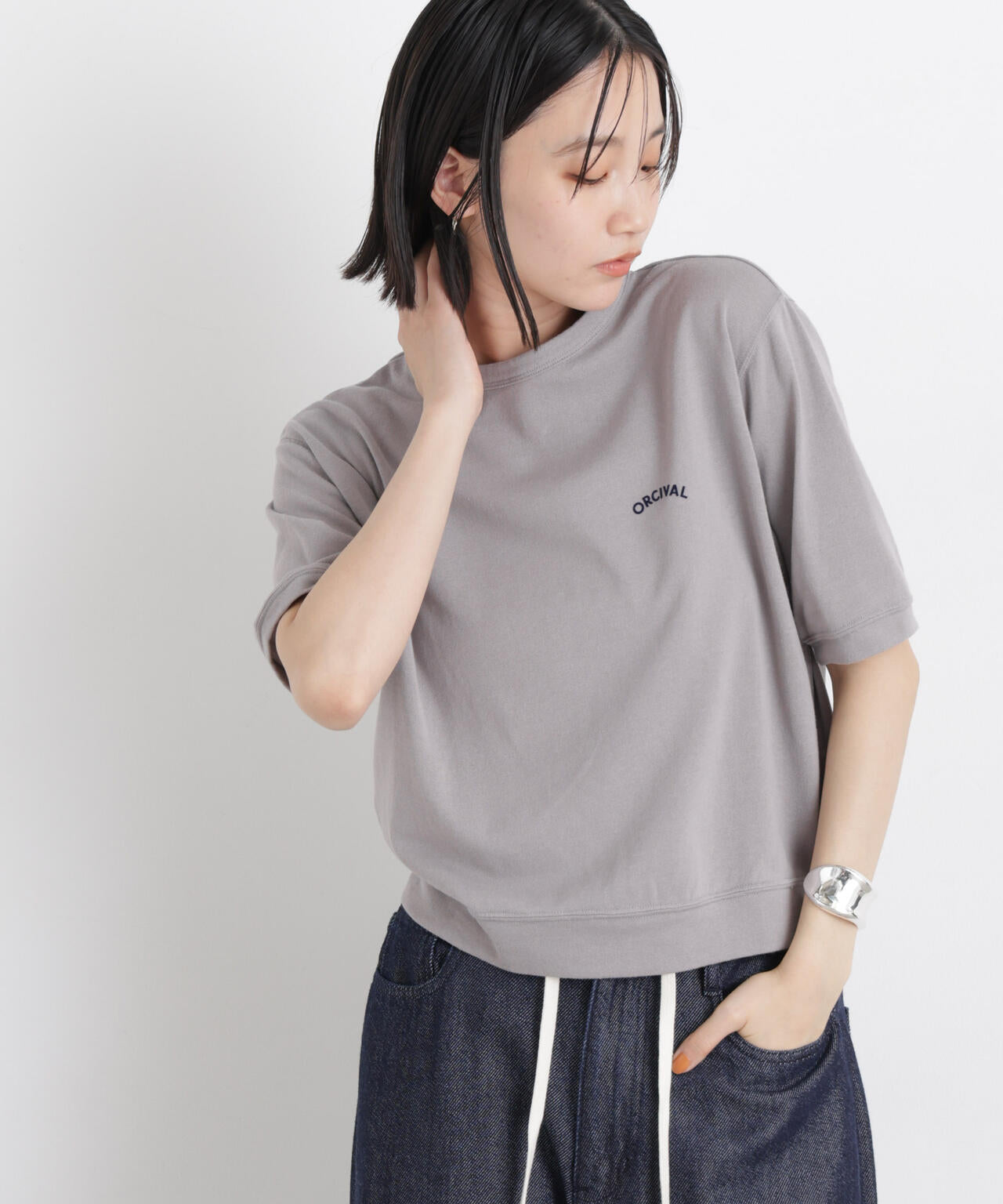 ORCIVAL/CREW NECK SHORT SLEEVE P.O.
