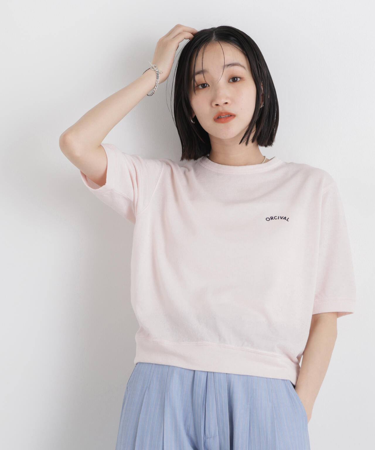 ORCIVAL/CREW NECK SHORT SLEEVE P.O.