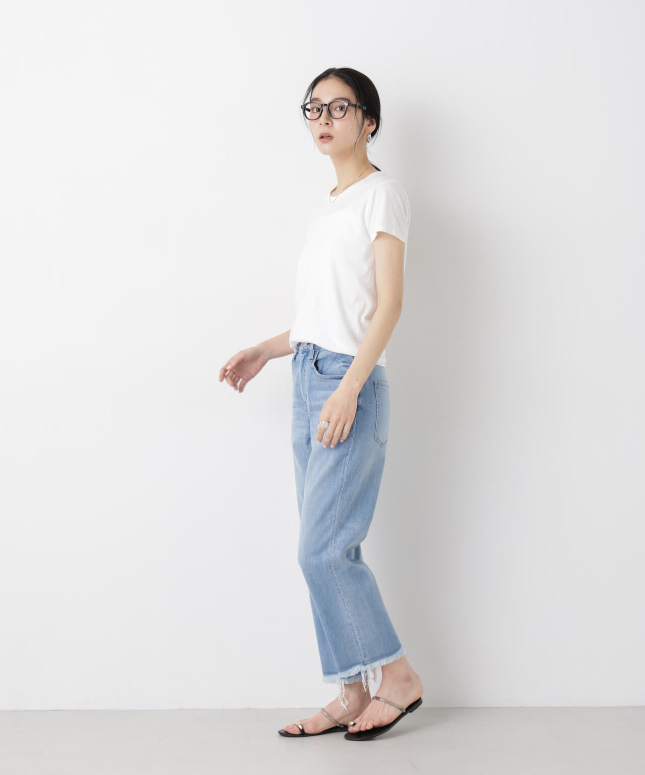 Hanes/2P JapanFit for HER クルーネックTシャツ 6716124012
