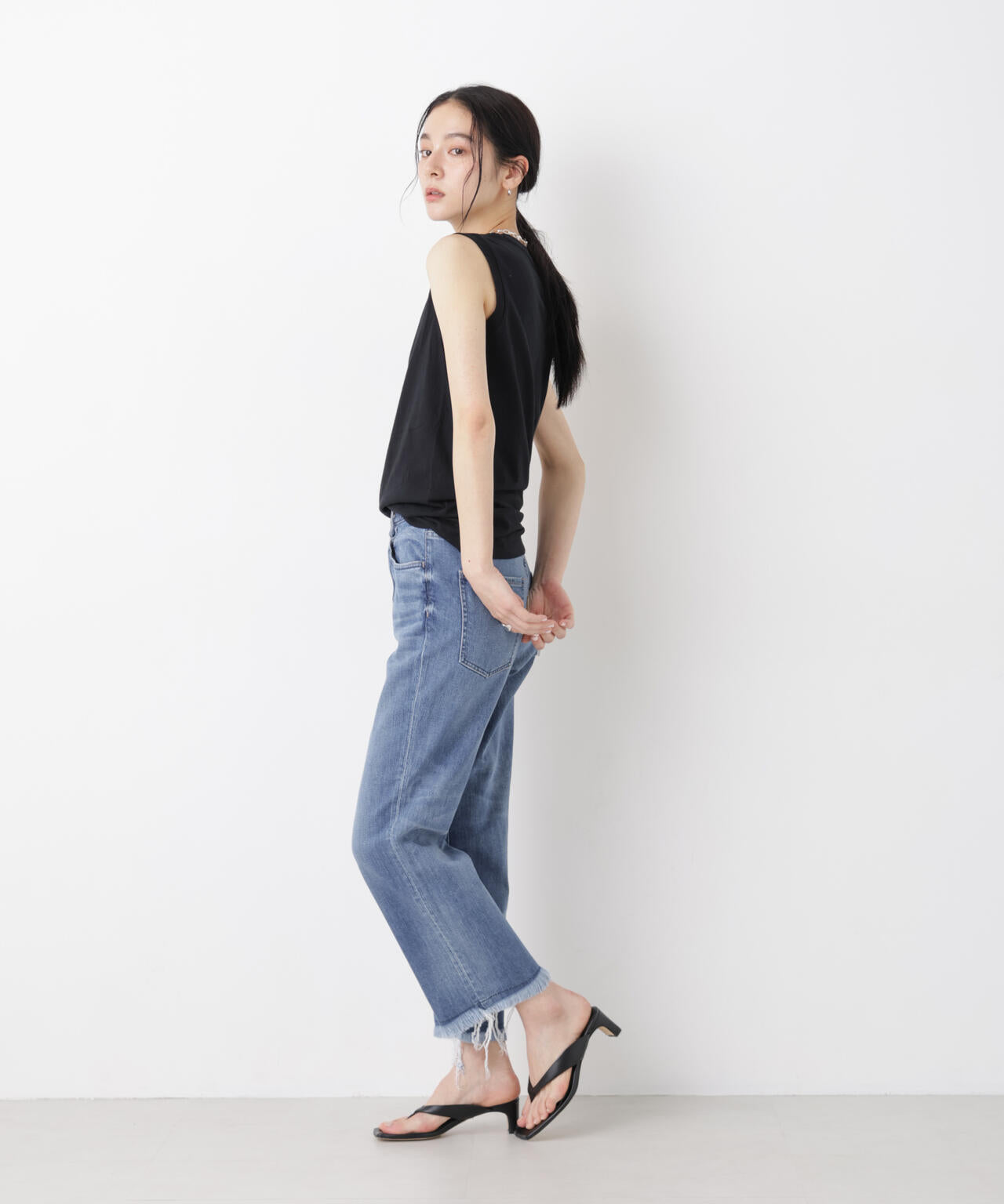 Hanes/2P JapanFit for HER スリーブレスTシャツ 6716124013
