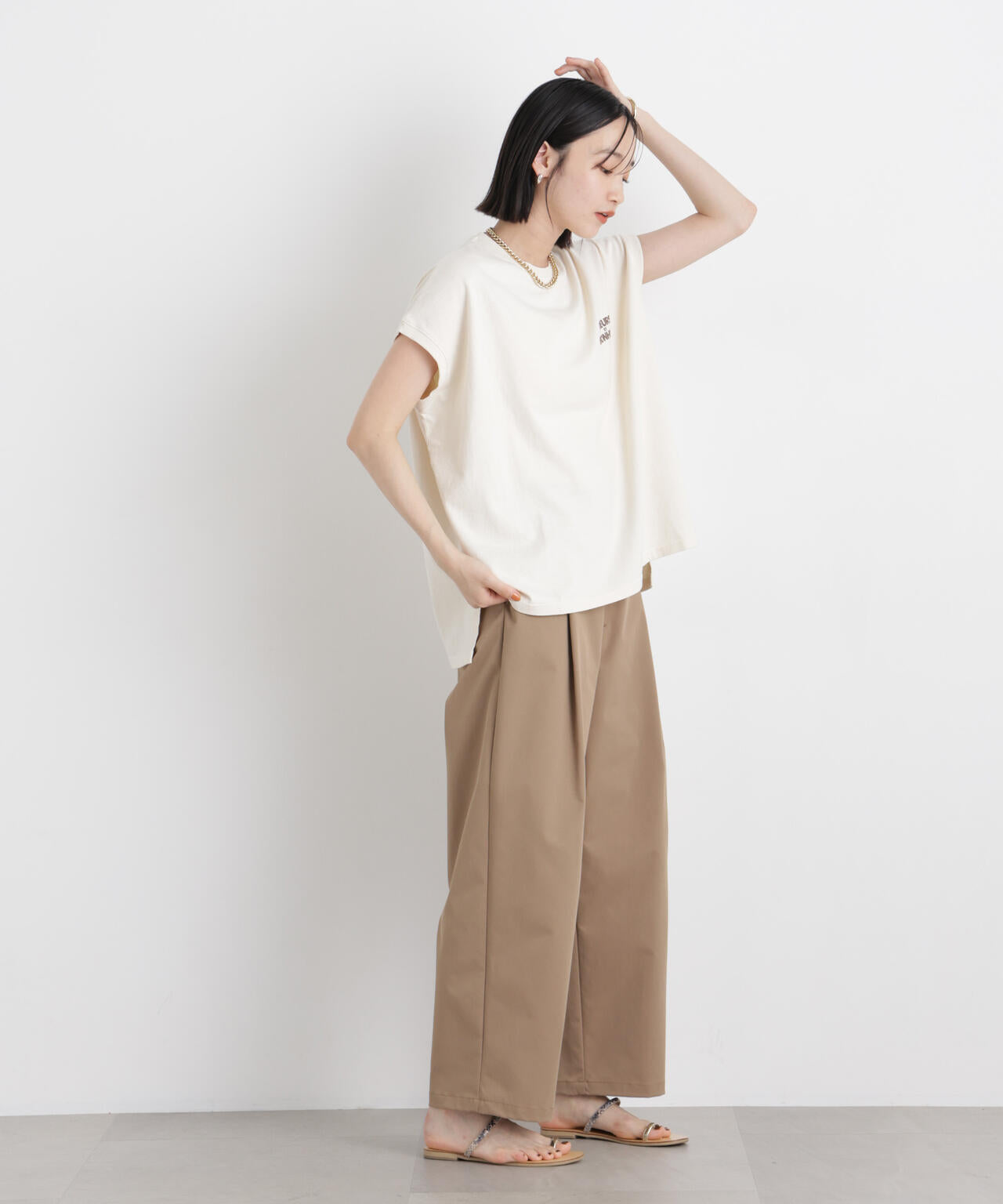 upper hights/BIG NO SLEEVE TEE 6716124016