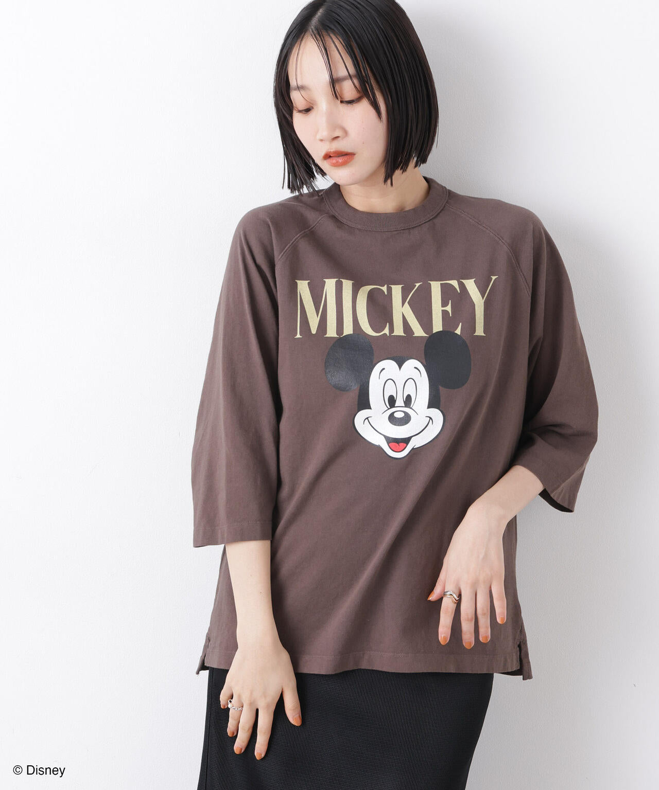 GOOD ROCK SPEED/ Mickey / 7/S T-Shirt Brown 6716124018