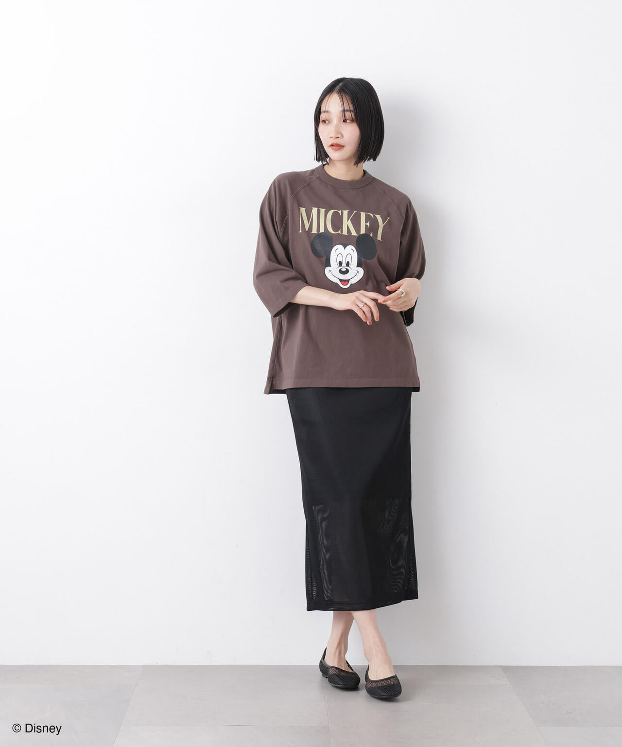 みっきー GOOD ROCK SPEED / Mickey / 7/S T-Shirt Brown