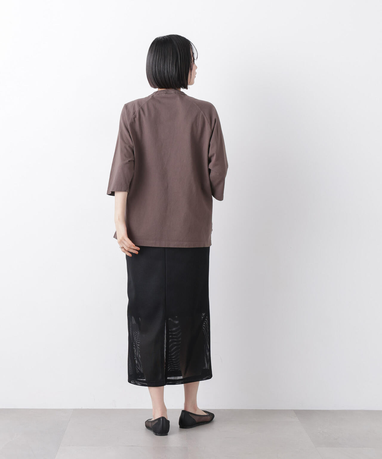 GOOD ROCK SPEED / Mickey / 7/S T-Shirt Brown