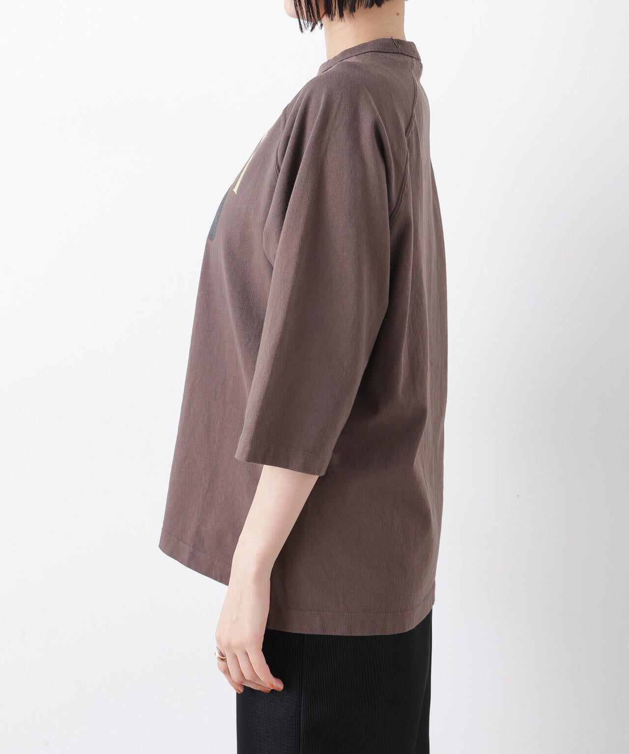 GOOD ROCK SPEED / Mickey / 7/S T-Shirt Brown