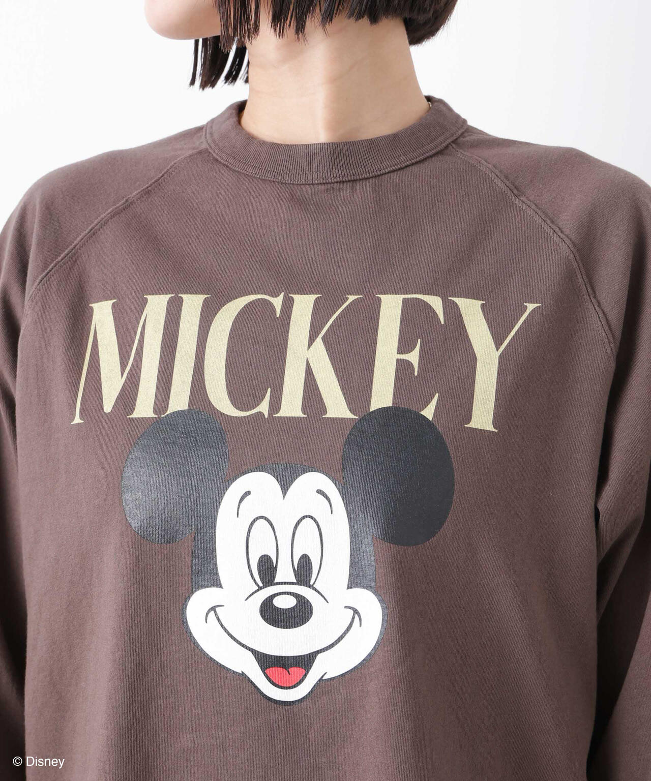 GOOD ROCK SPEED / Mickey / 7/S T-Shirt Brown