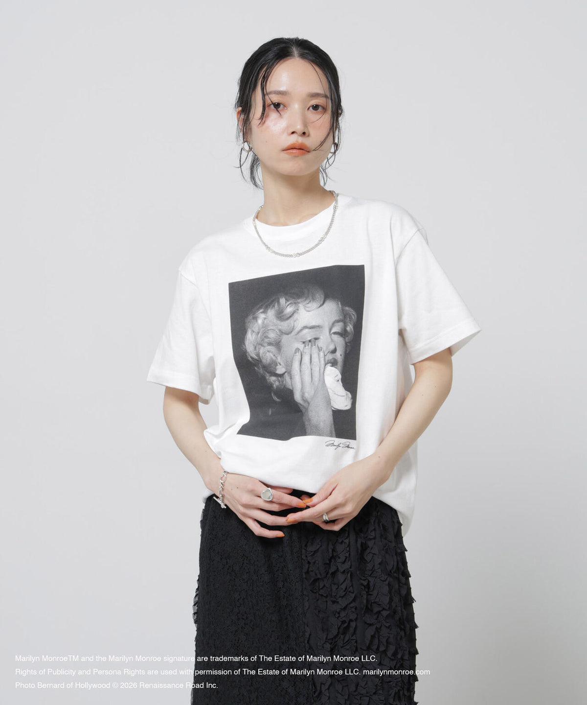 GOOD ROCK SPEED / MarilynMonroe Tshirts White