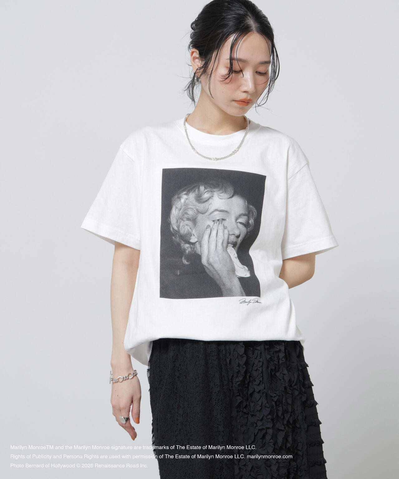 GOOD ROCK SPEED / MarilynMonroe Tshirts White