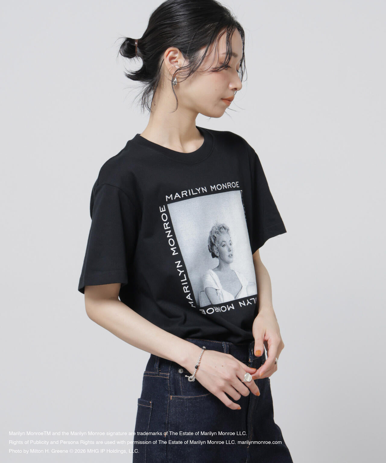 GOOD ROCK SPEED / MarilynMonroe Tshirts Black