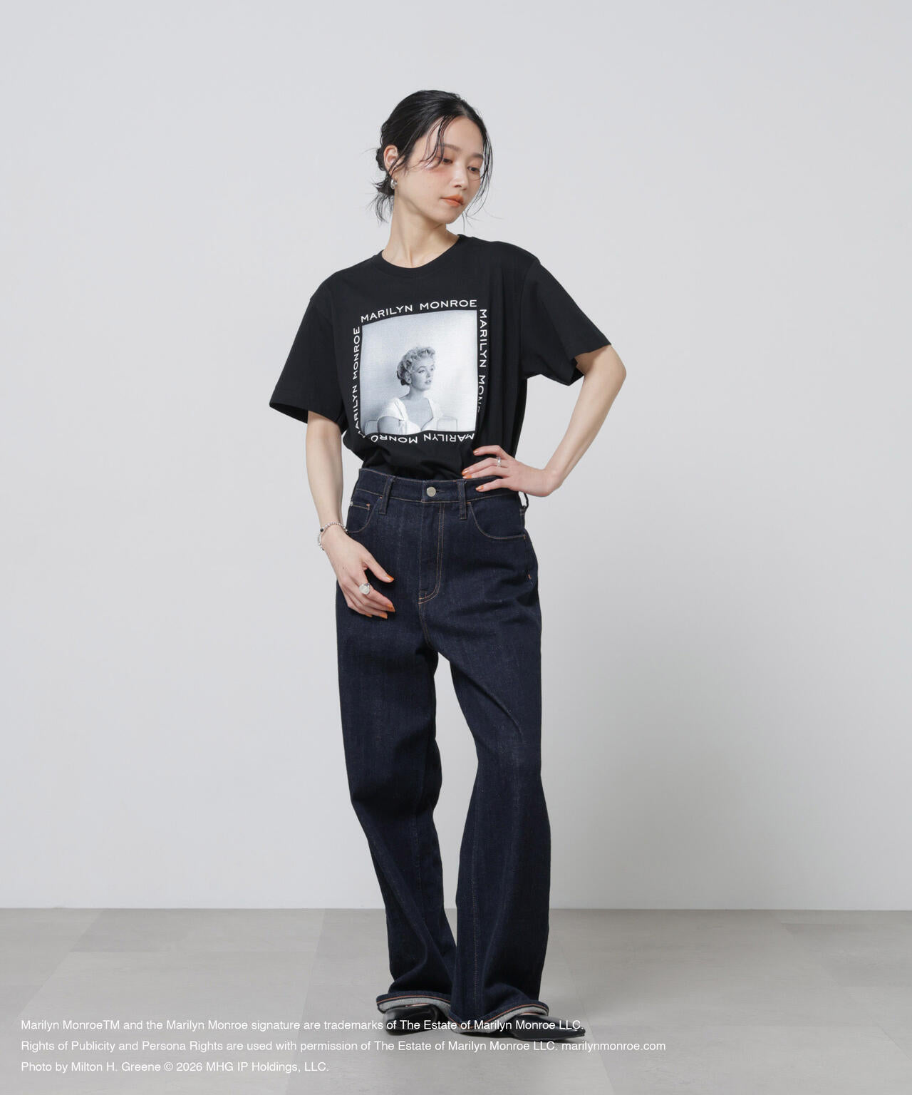 マリリンモンロー GOOD ROCK SPEED / MarilynMonroe Tshirts Black