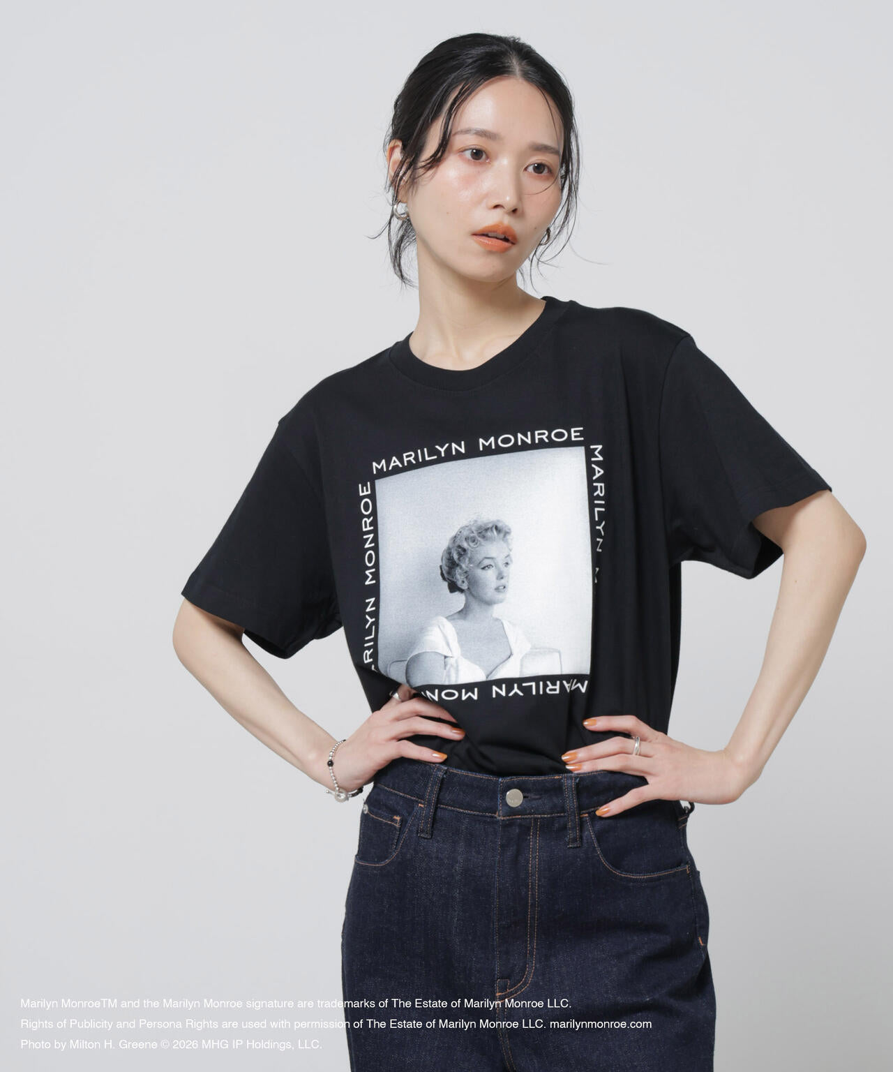 GOOD ROCK SPEED / MarilynMonroe Tshirts Black