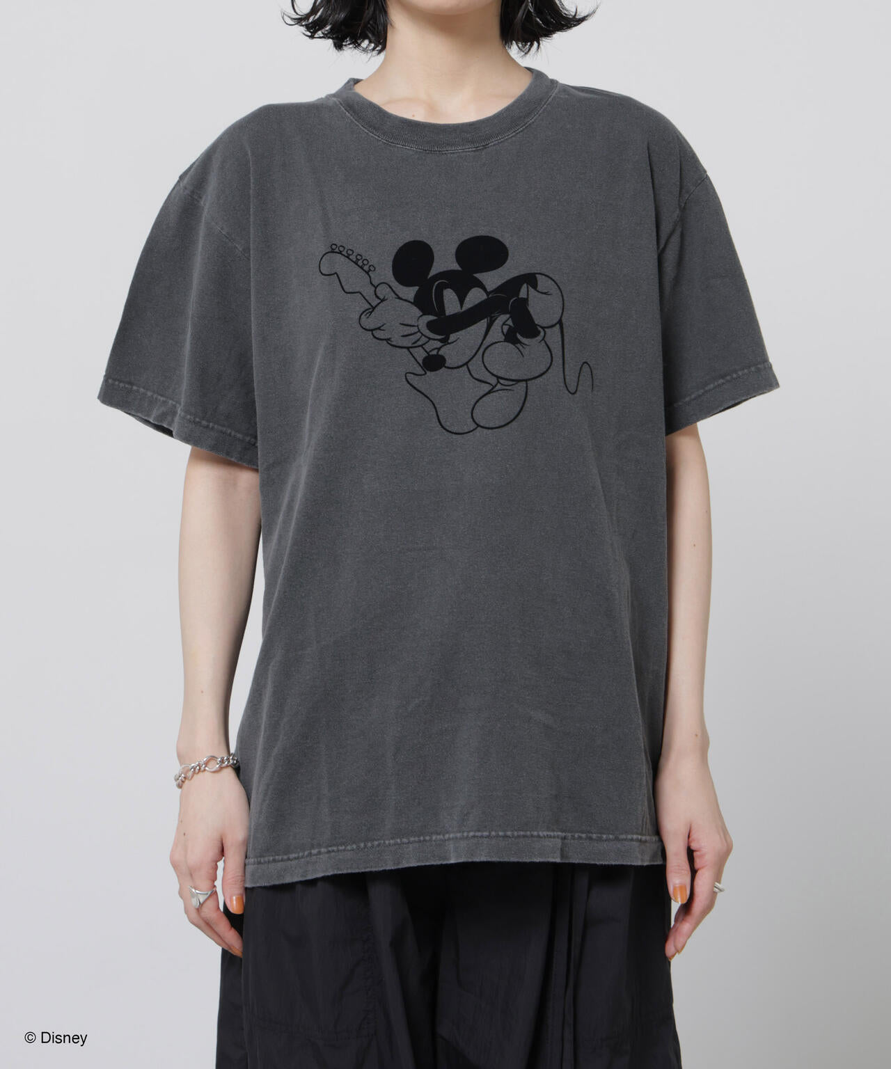 GOOD ROCK SPEED/ MickeyMouse / Tshirts Charcoal