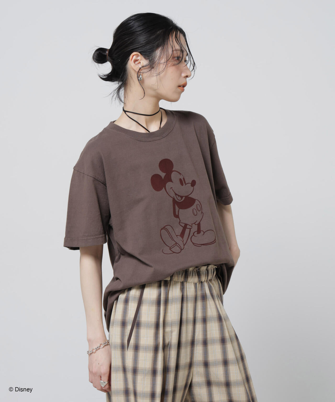 GOOD ROCK SPEED/ MickeyMouse / Tshirts Brown 6716124025