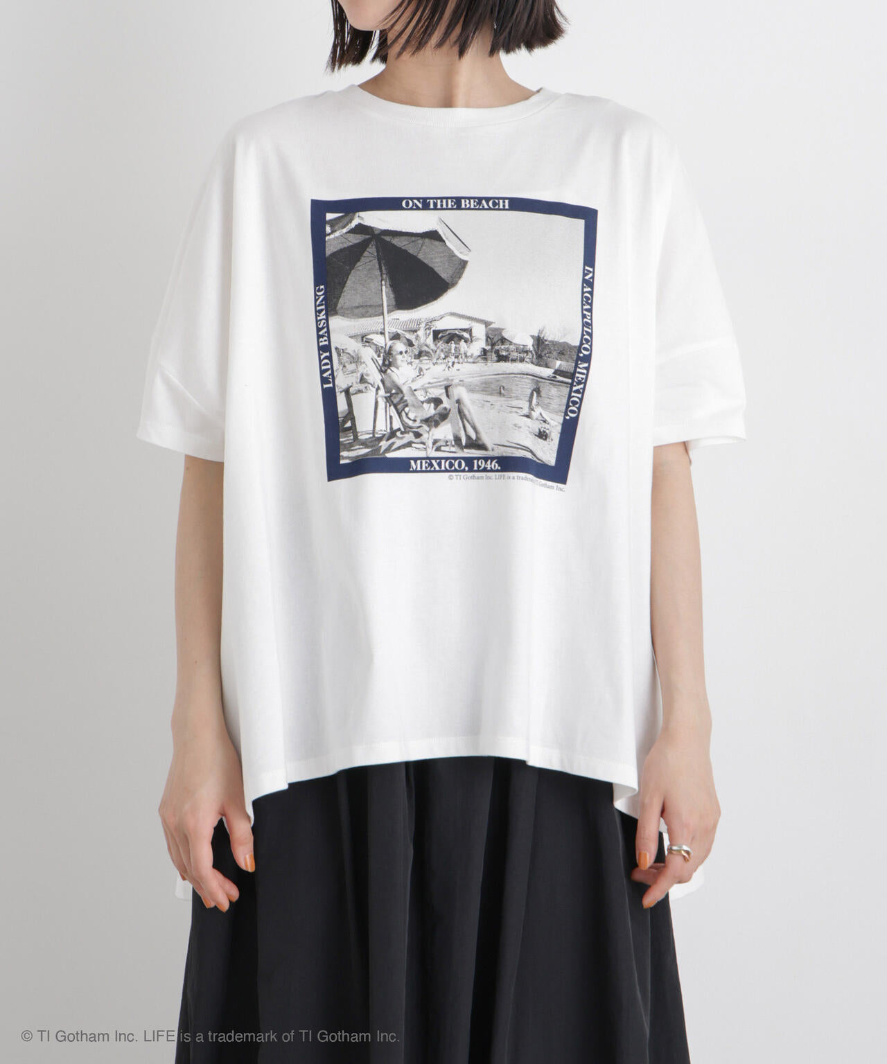 GOOD ROCK SPEED / LIFE PICTURE COLLECTION Big Tshirts White