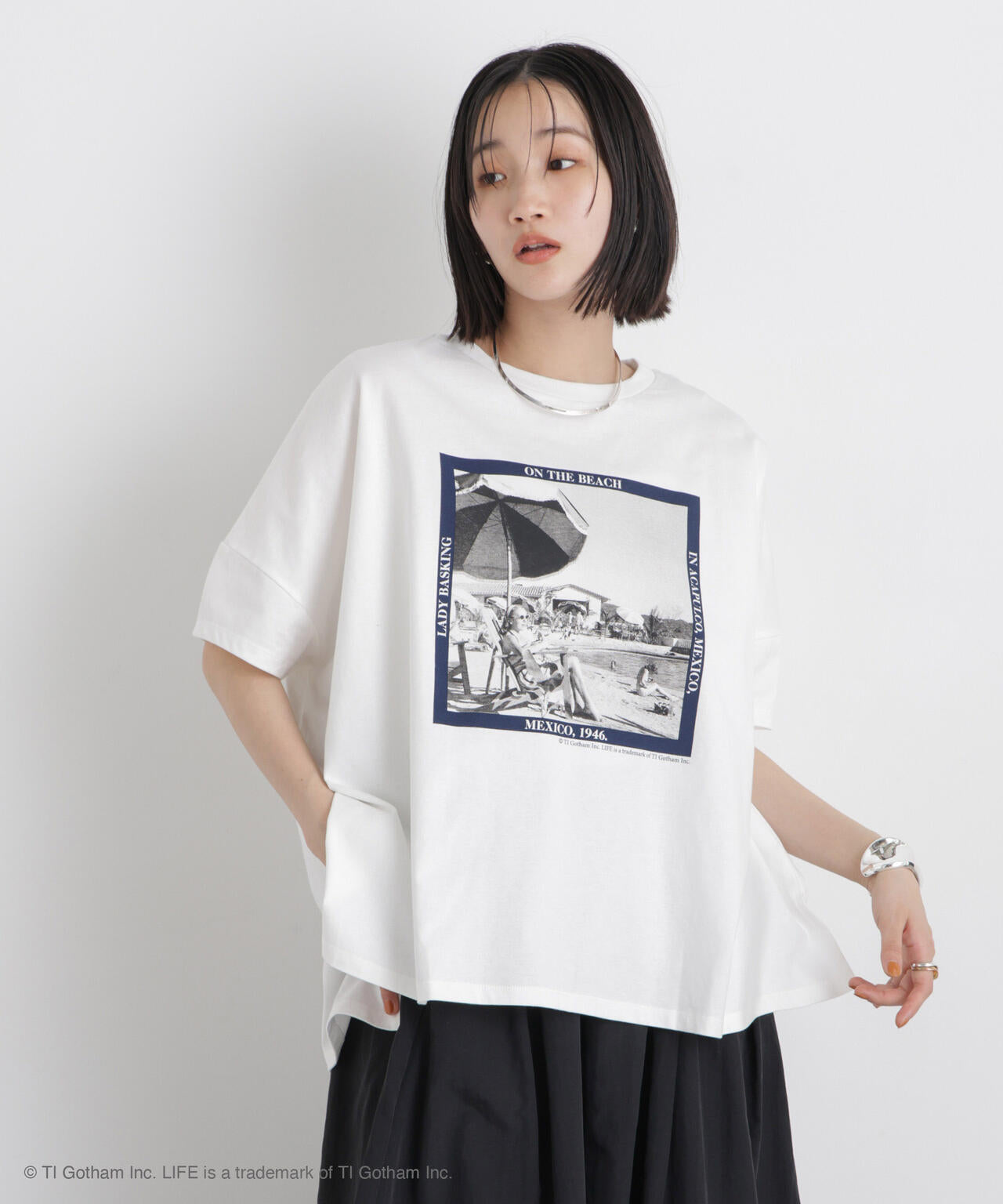 GOOD ROCK SPEED / LIFE PICTURE COLLECTION Big Tshirts White