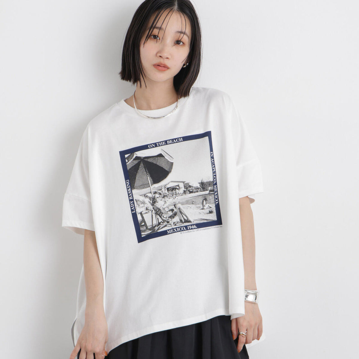 GOOD ROCK SPEED / LIFE PICTURE COLLECTION Big Tshirts White