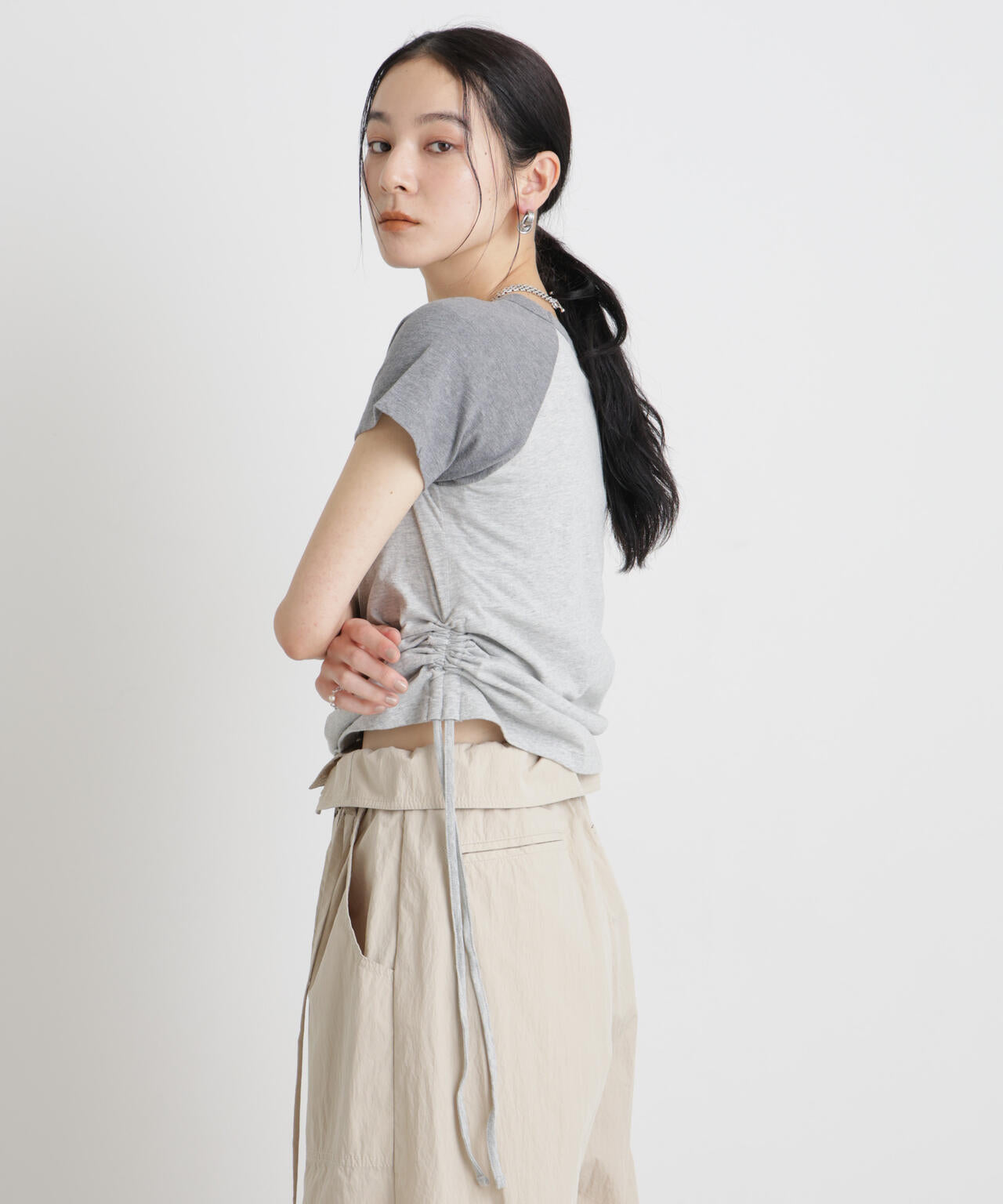 BOOKCLUB / 別注 Raglan shirring shirts