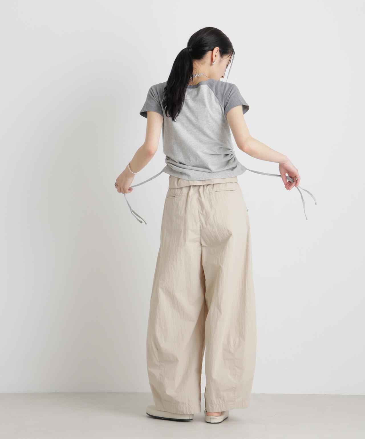 BOOKCLUB/別注 Raglan shirring shirts 6716124029