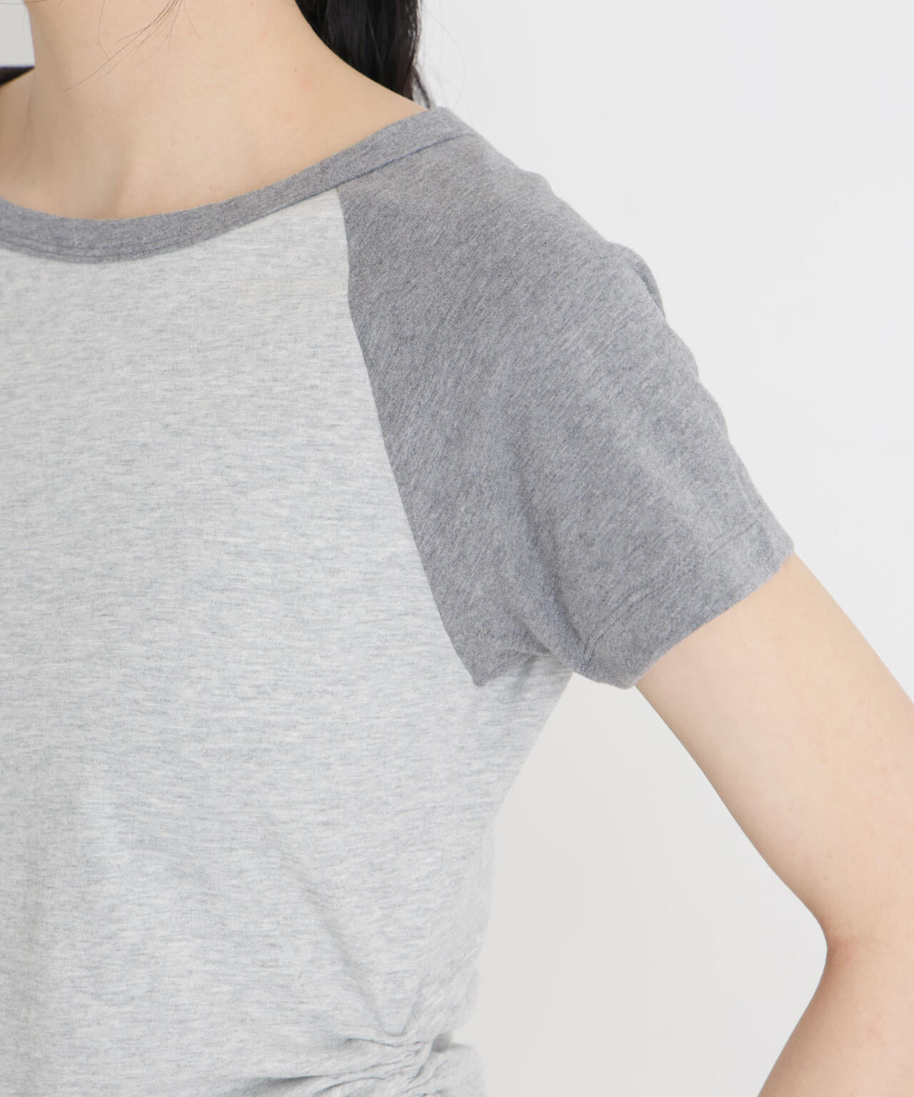 BOOKCLUB/別注 Raglan shirring shirts 6716124029