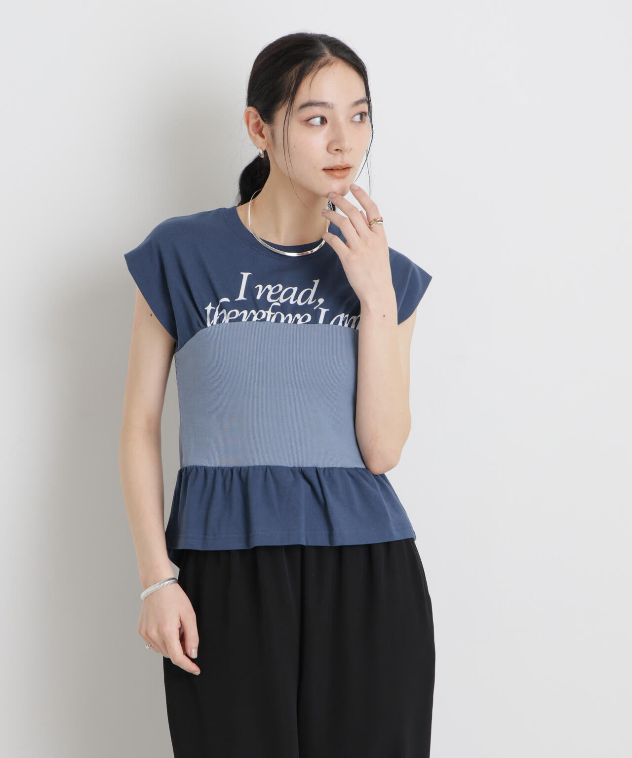BOOKCLUB/別注 Bustier T shirts 6716124030